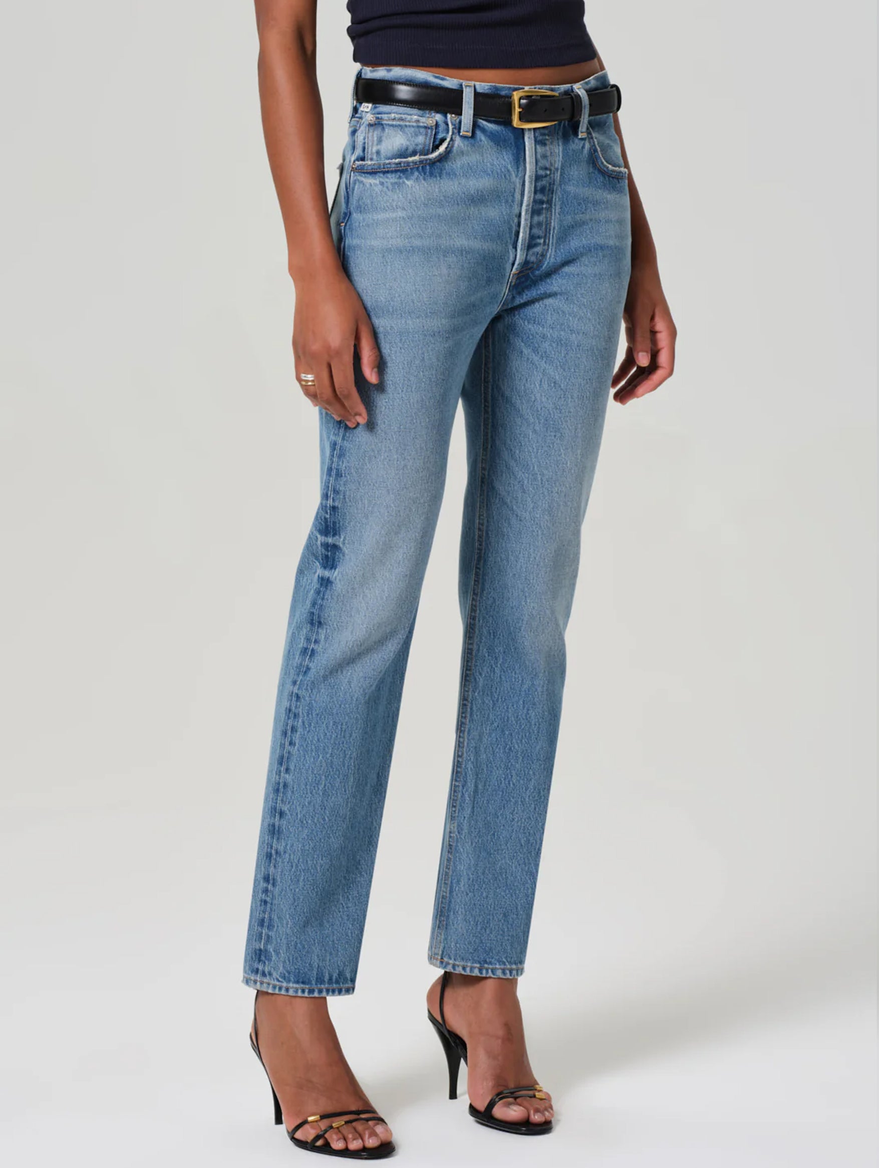 Blaine High Rise Straight in Perri