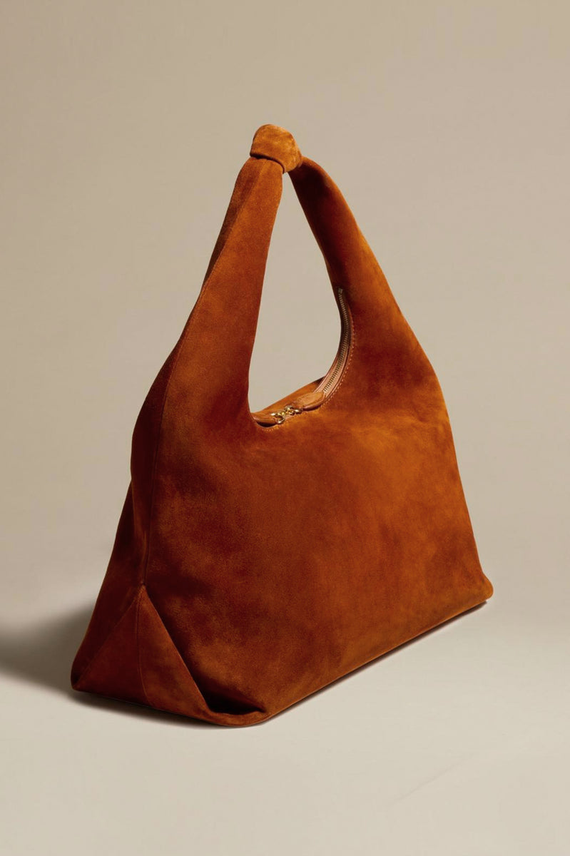 Beatrice Hobo Bag Large in Caramel KHAITE Muse Boutique