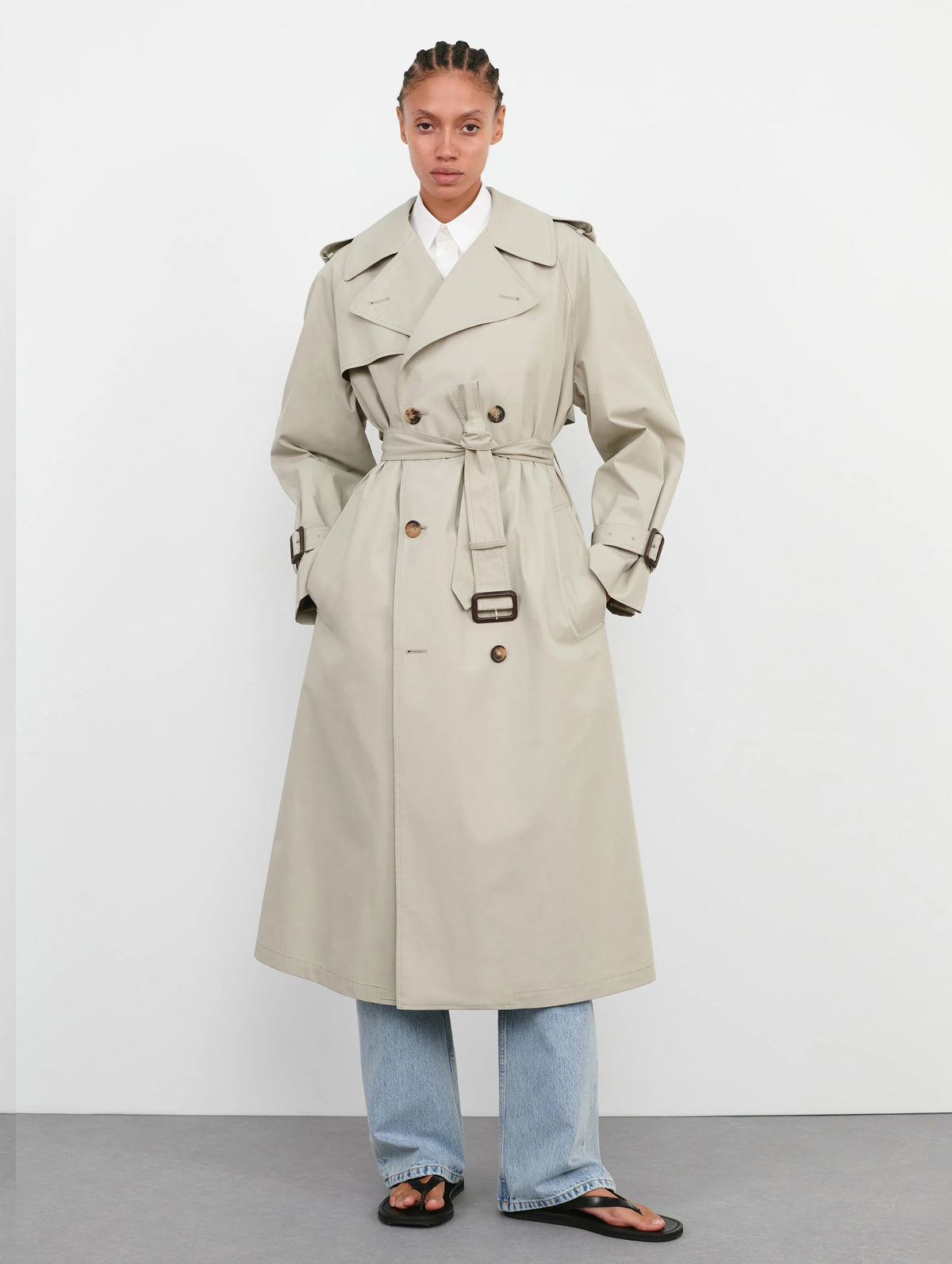 Classic Trench Coat in Cement
