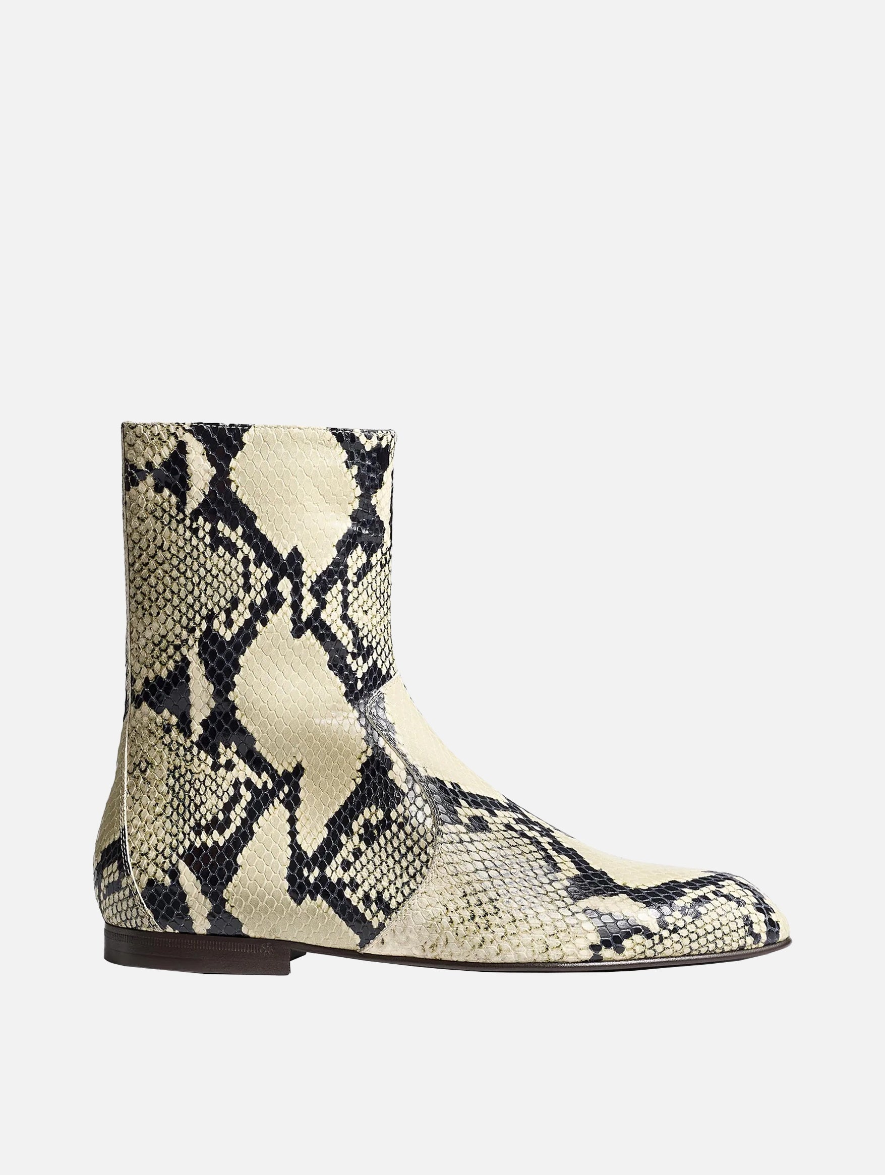 Colt Ankle Boot in Natural Python