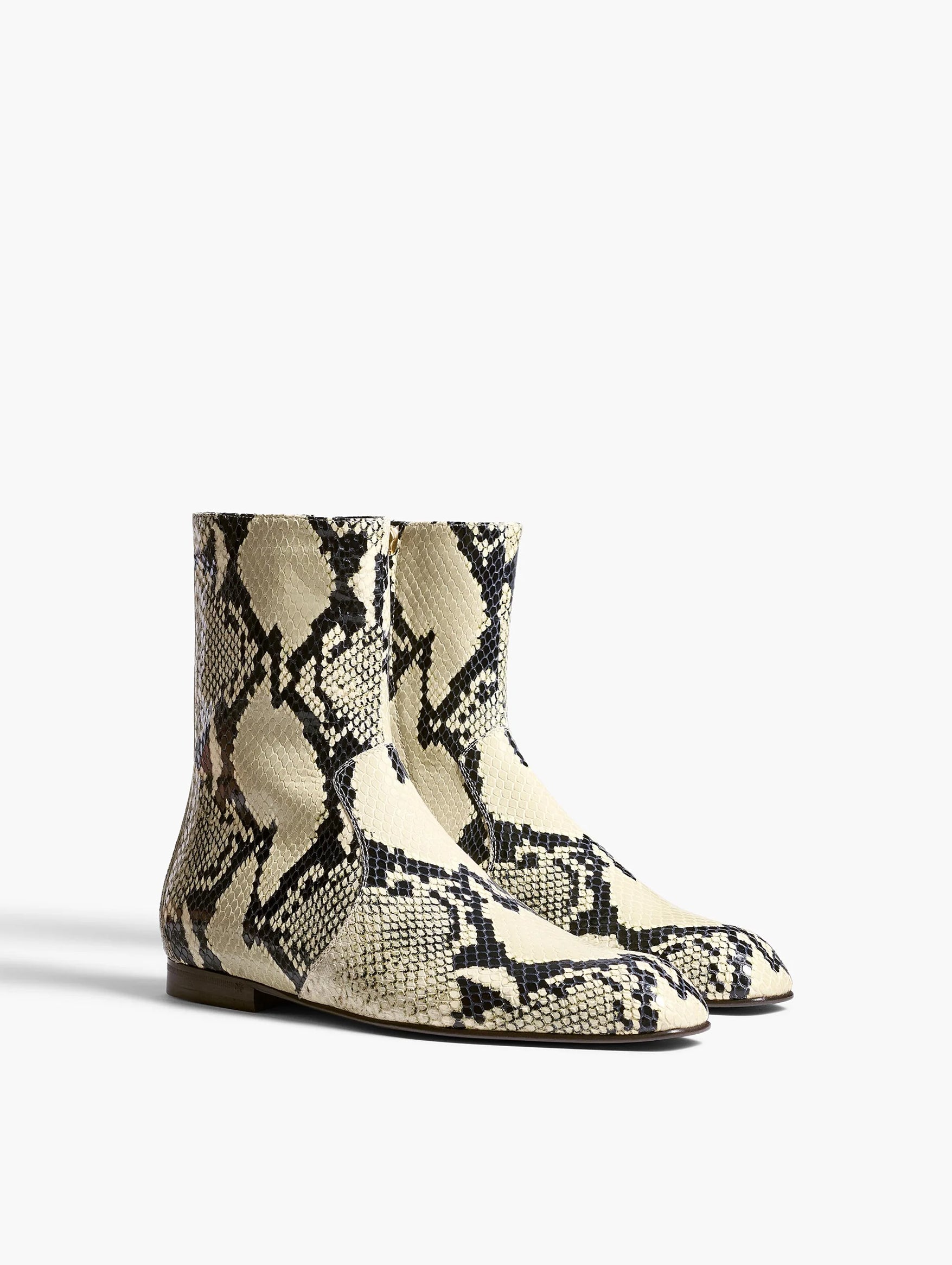 Colt Ankle Boot in Natural Python