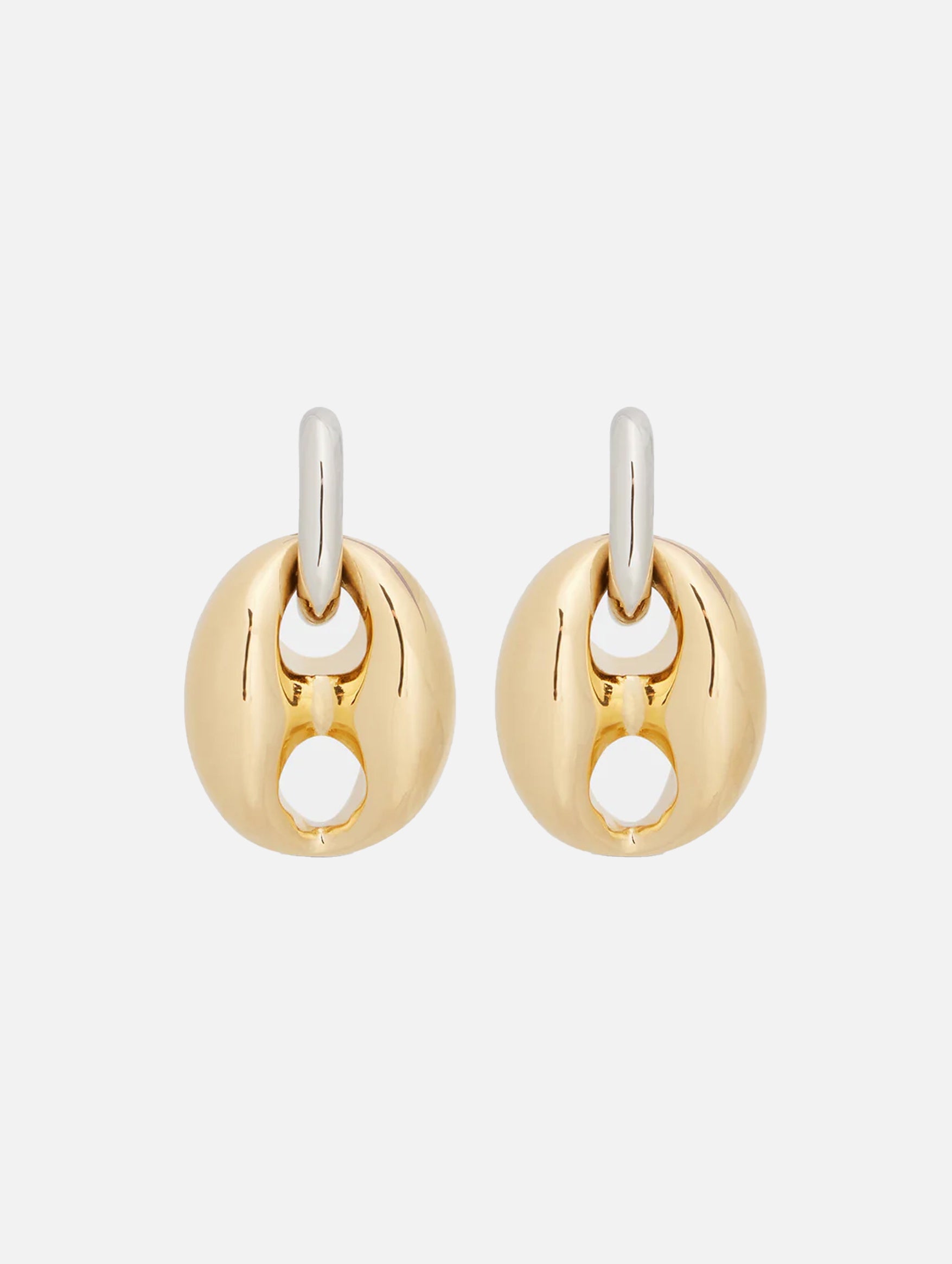 Xtra Eight Chunky Earrings in Silver and Gold
