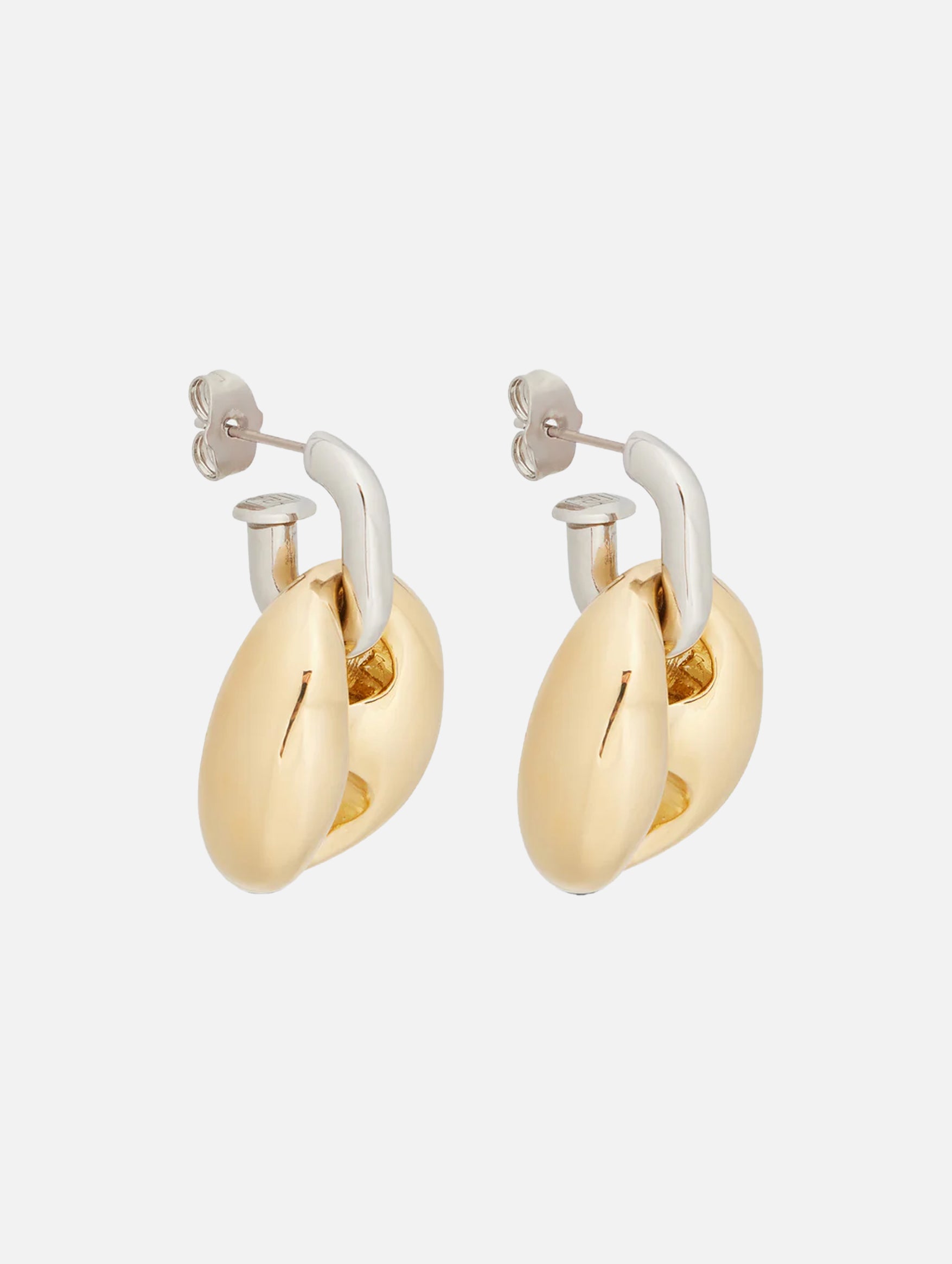 Xtra Eight Chunky Earrings in Silver and Gold