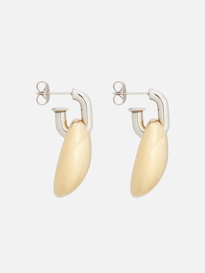 Xtra Eight Chunky Earrings in Silver and Gold