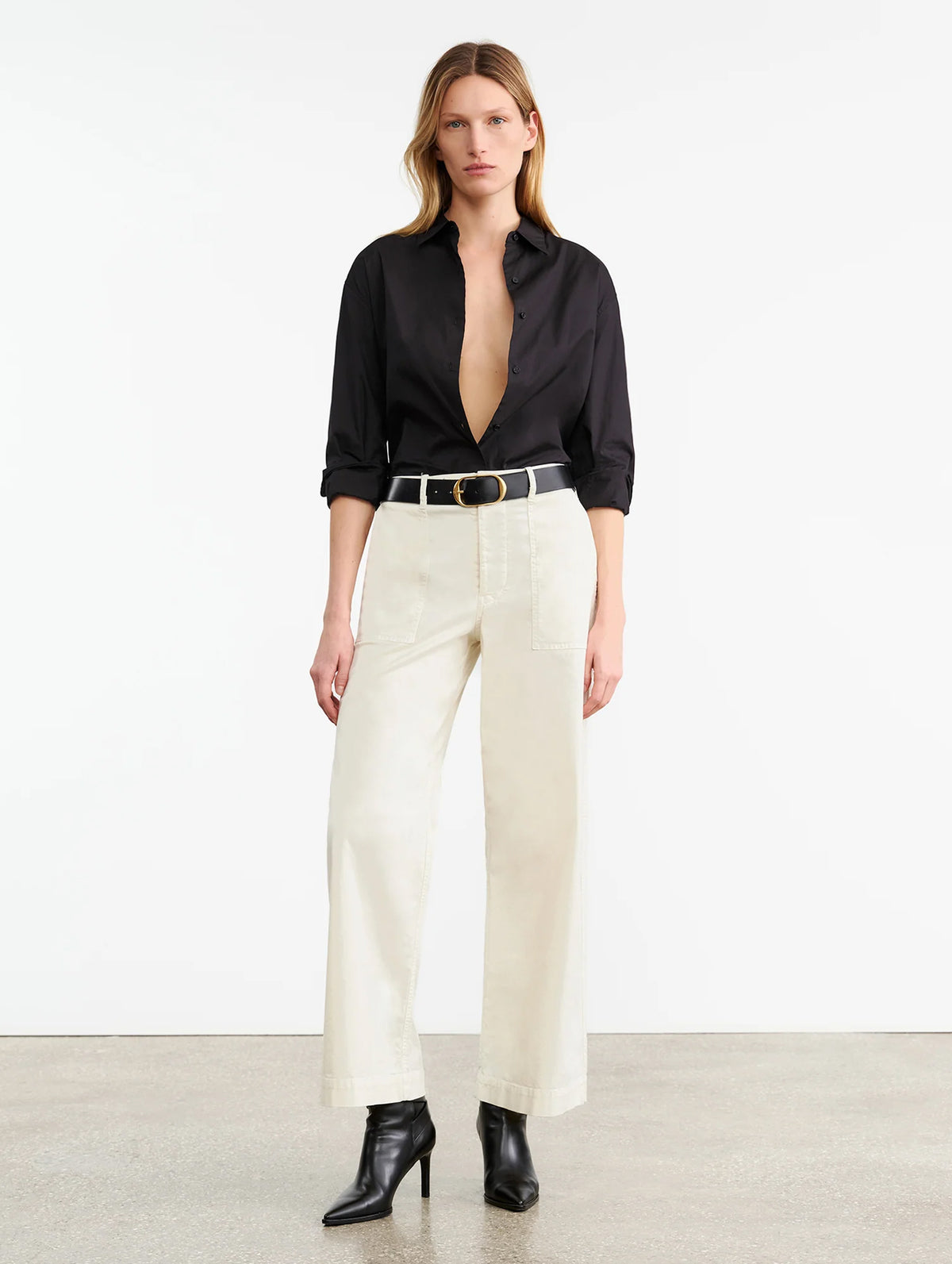 Leon Boy Pant in Stone