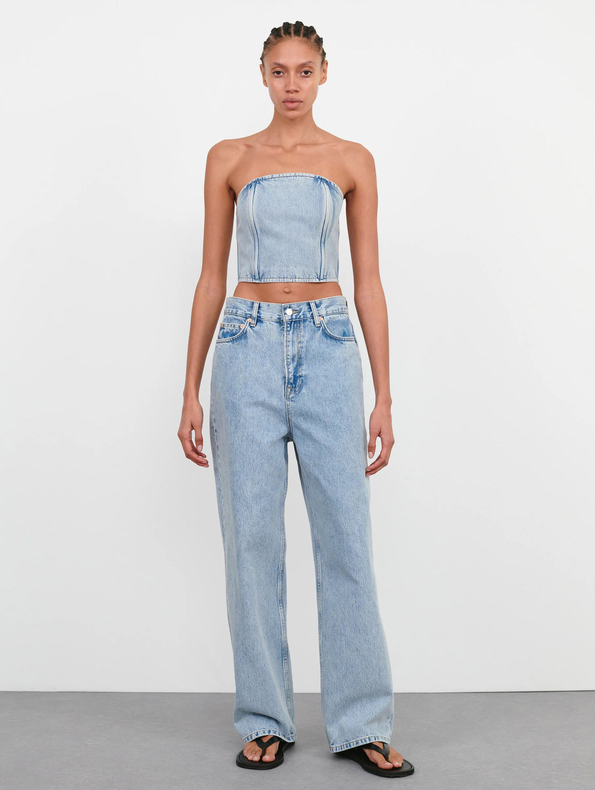 Low Rise Jean in Blue Denim