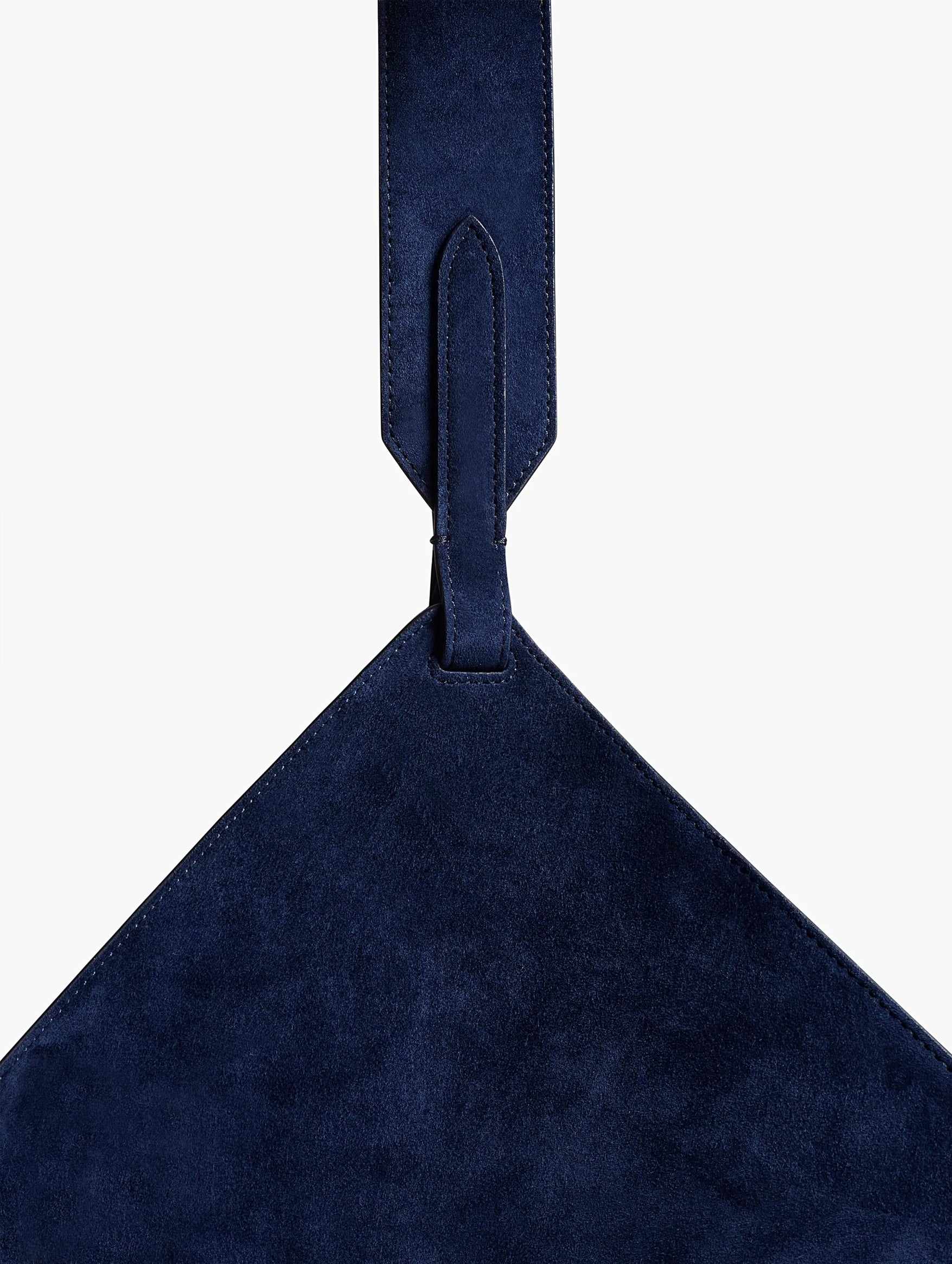 Medium Lotus Tote in Midnight Suede