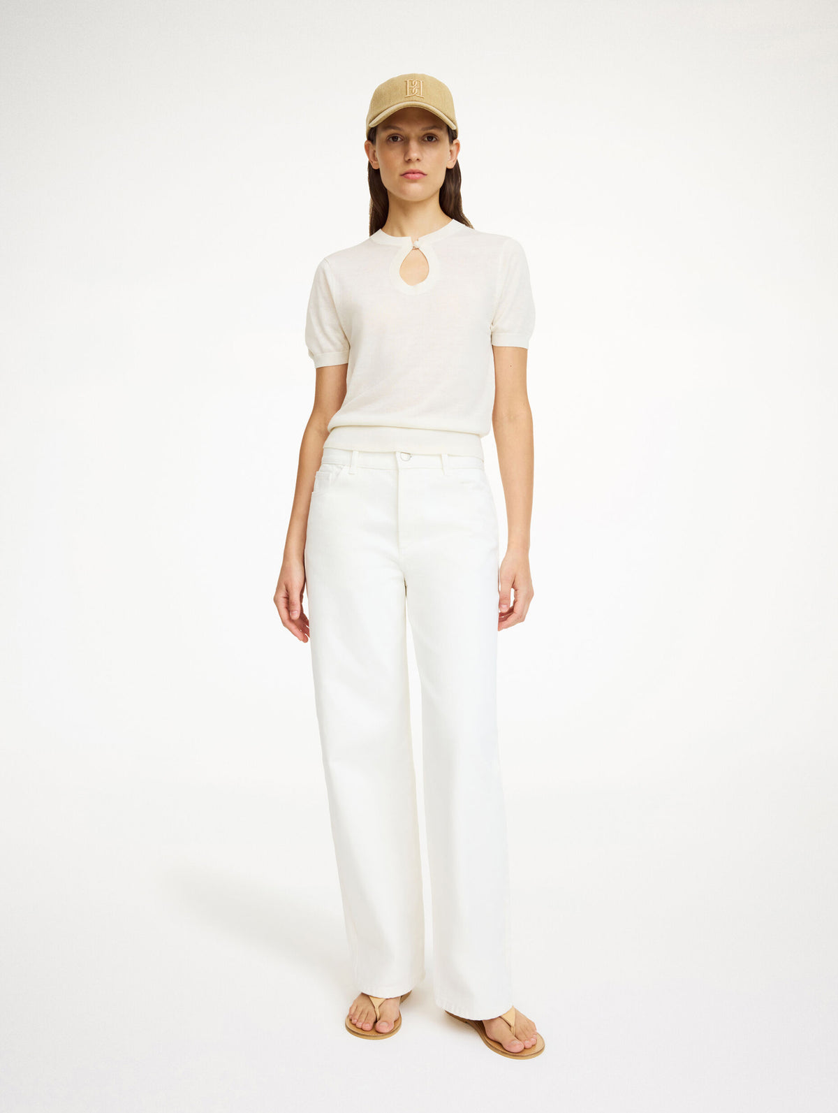 Tala Sweater Top in Soft White