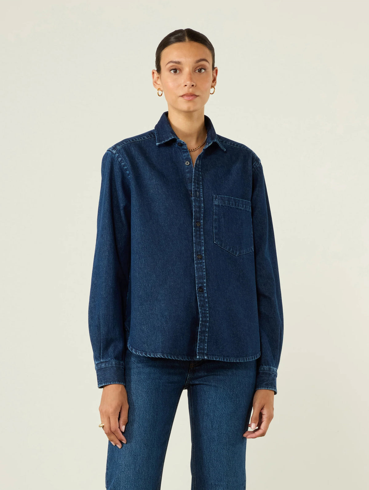 The Classic Denim Shirt in Indigo