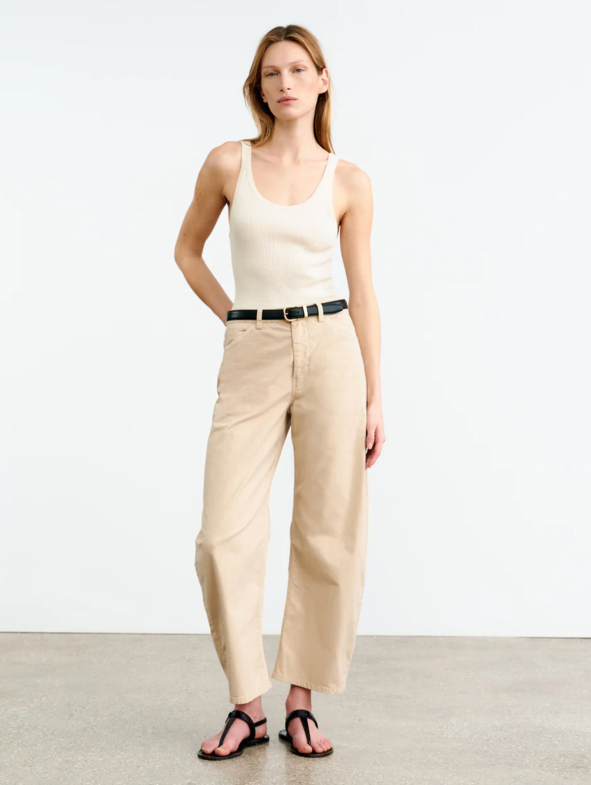Tribeca Pant in Stone