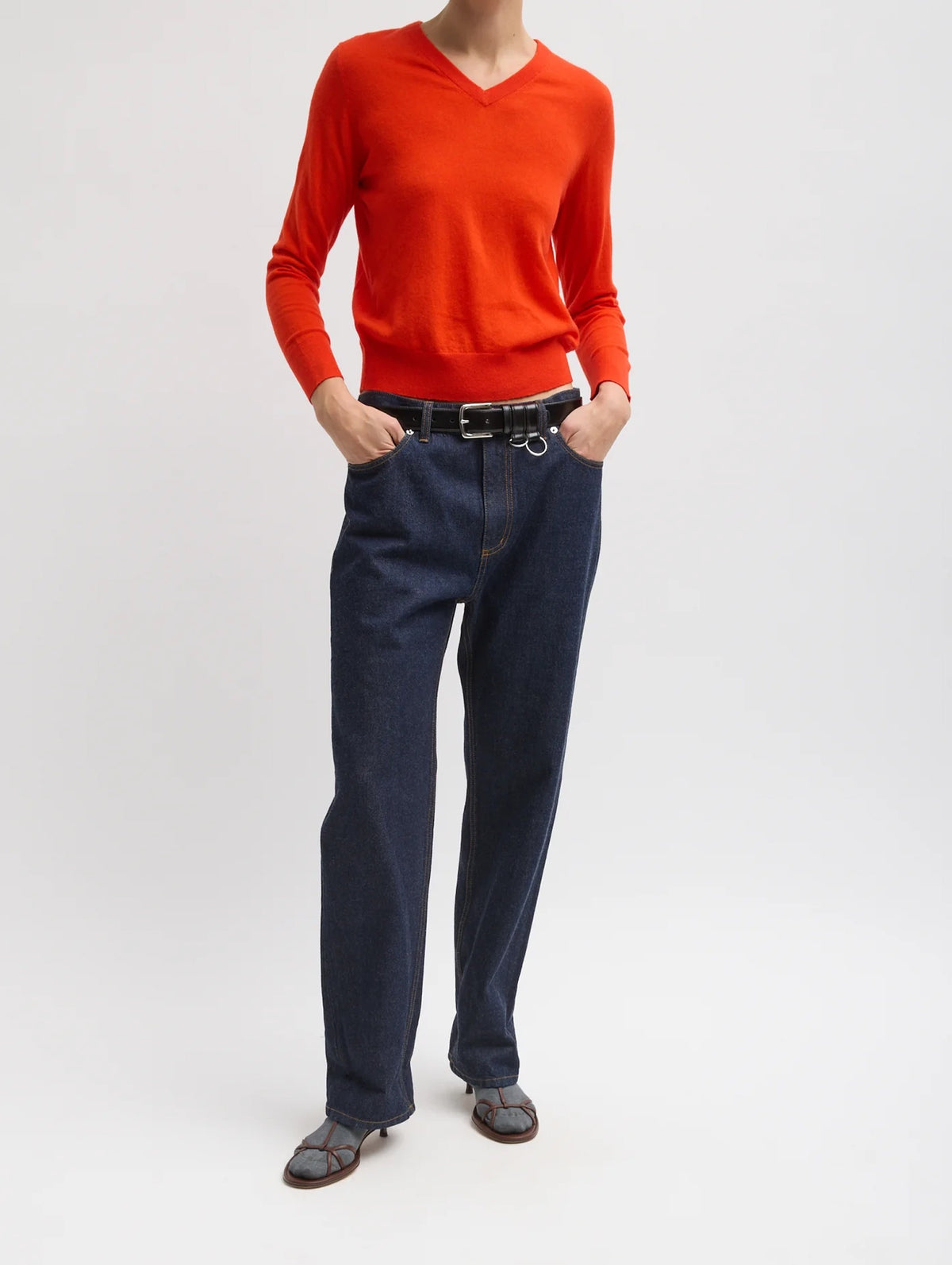 Selvage Denim 5 Pocket Alec Jean in Dark Denim