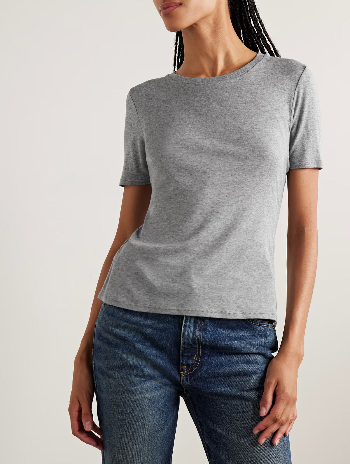 Elin Tee in Heather Grey