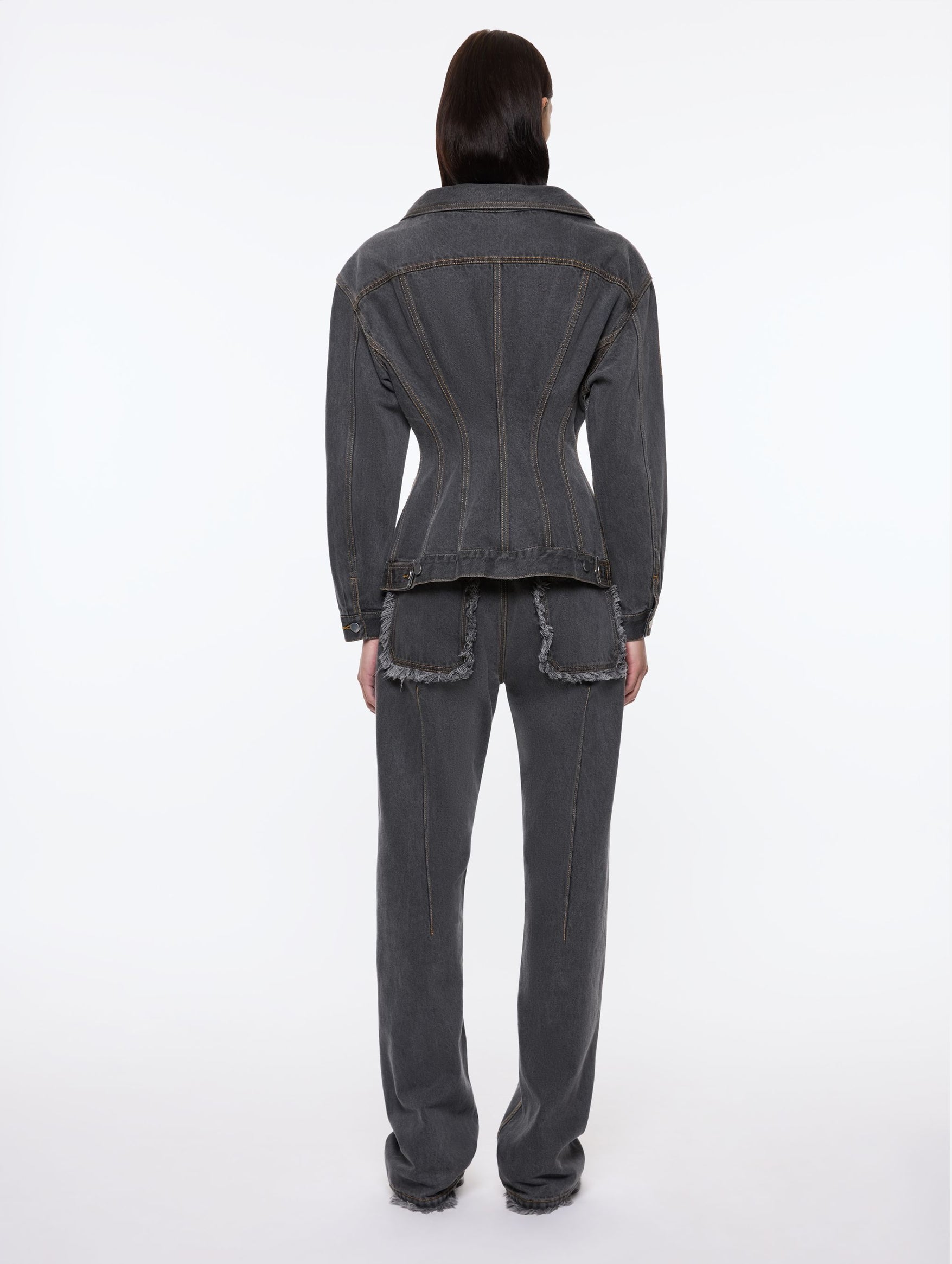 Jemimah Denim Jacket in Charcoal