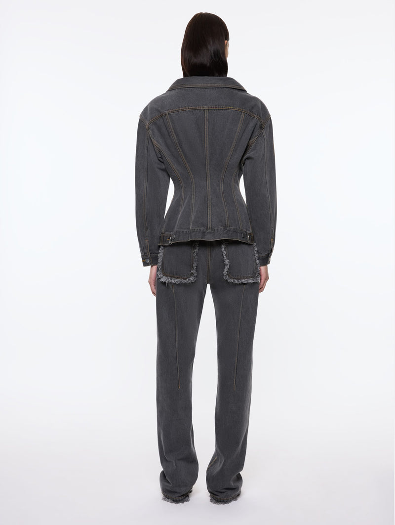 Jemimah Denim Jacket in Charcoal