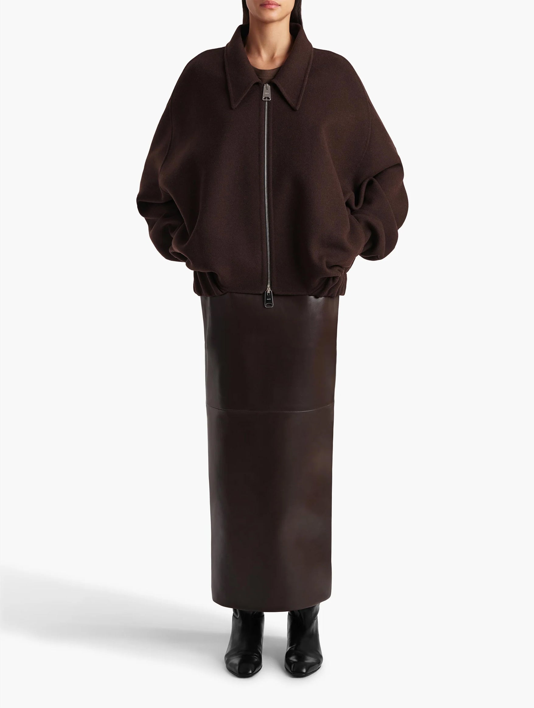 Odin Wool Jacket in Dark Brown