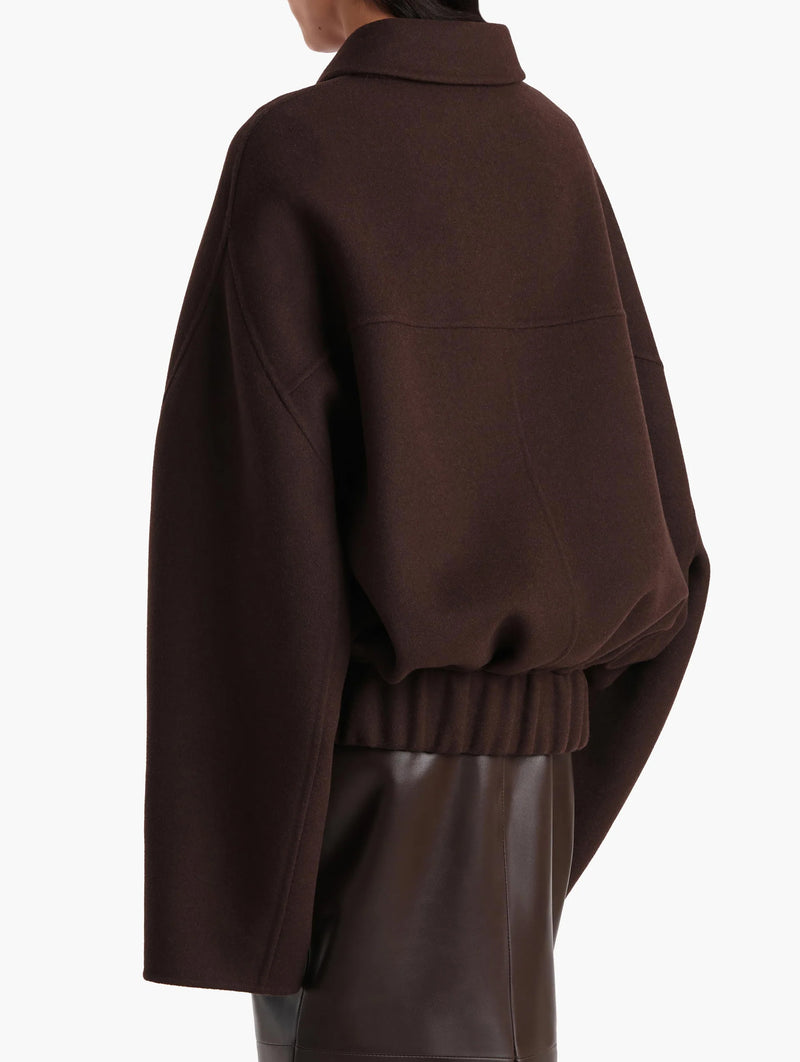 Odin Wool Jacket in Dark Brown