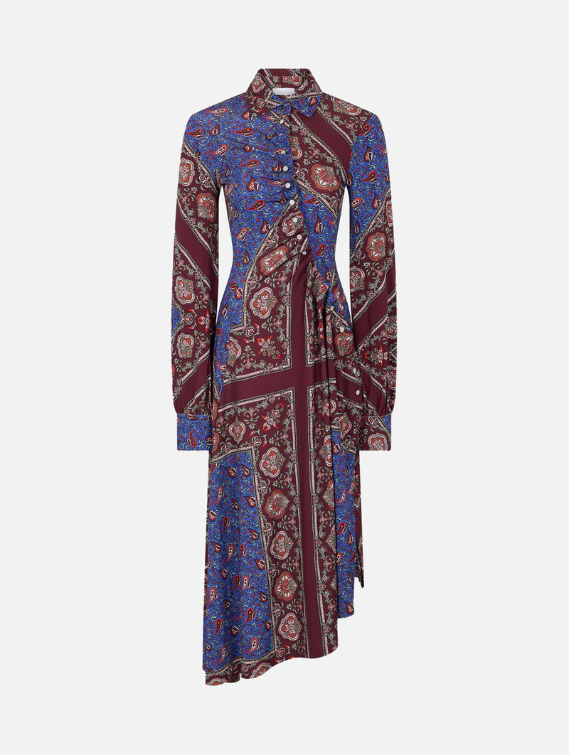 Robe Long Dress in Bandana Paisley Scarf