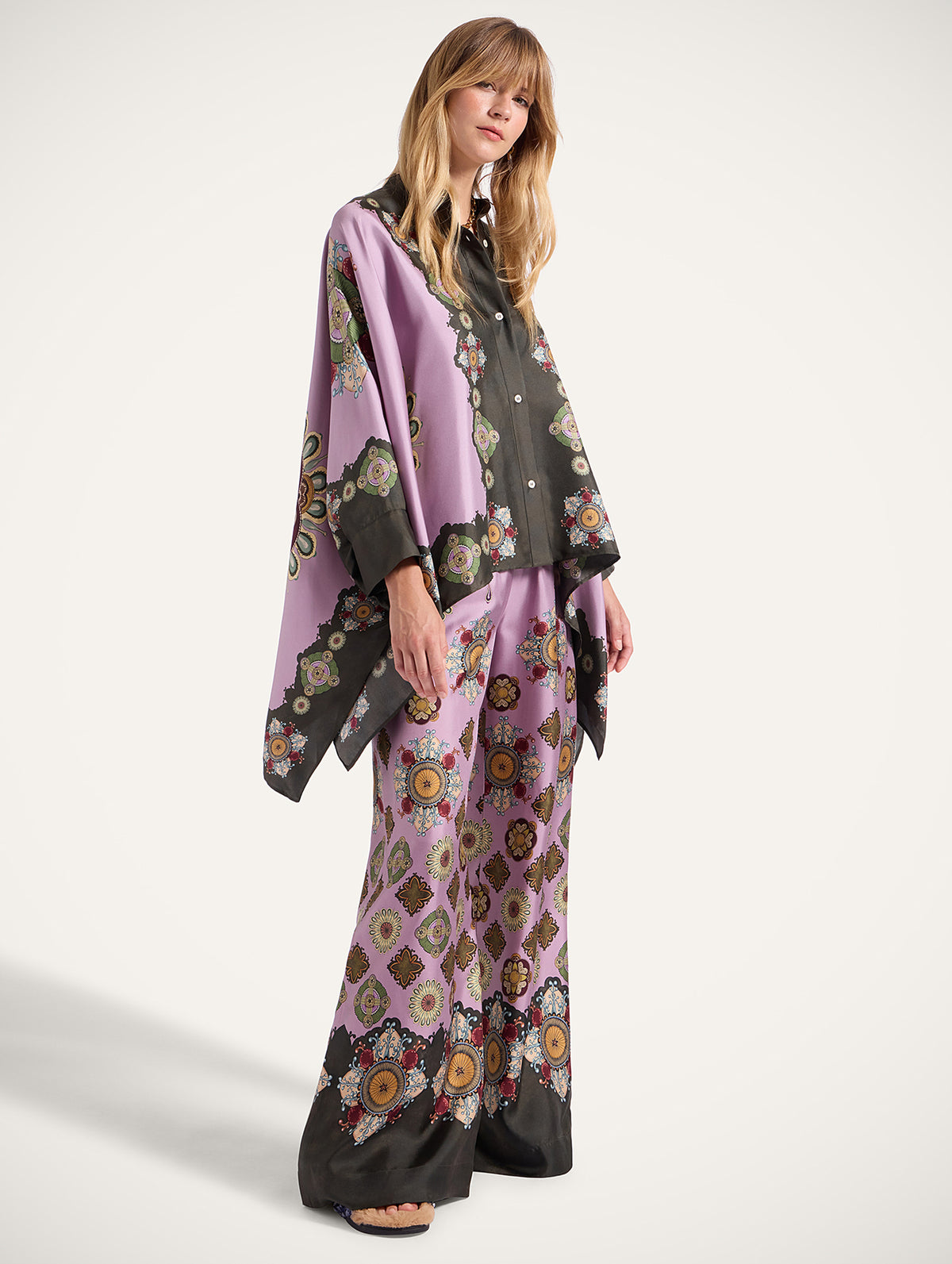 Palazzo Pants in Dusty Pink Nucleus Placée