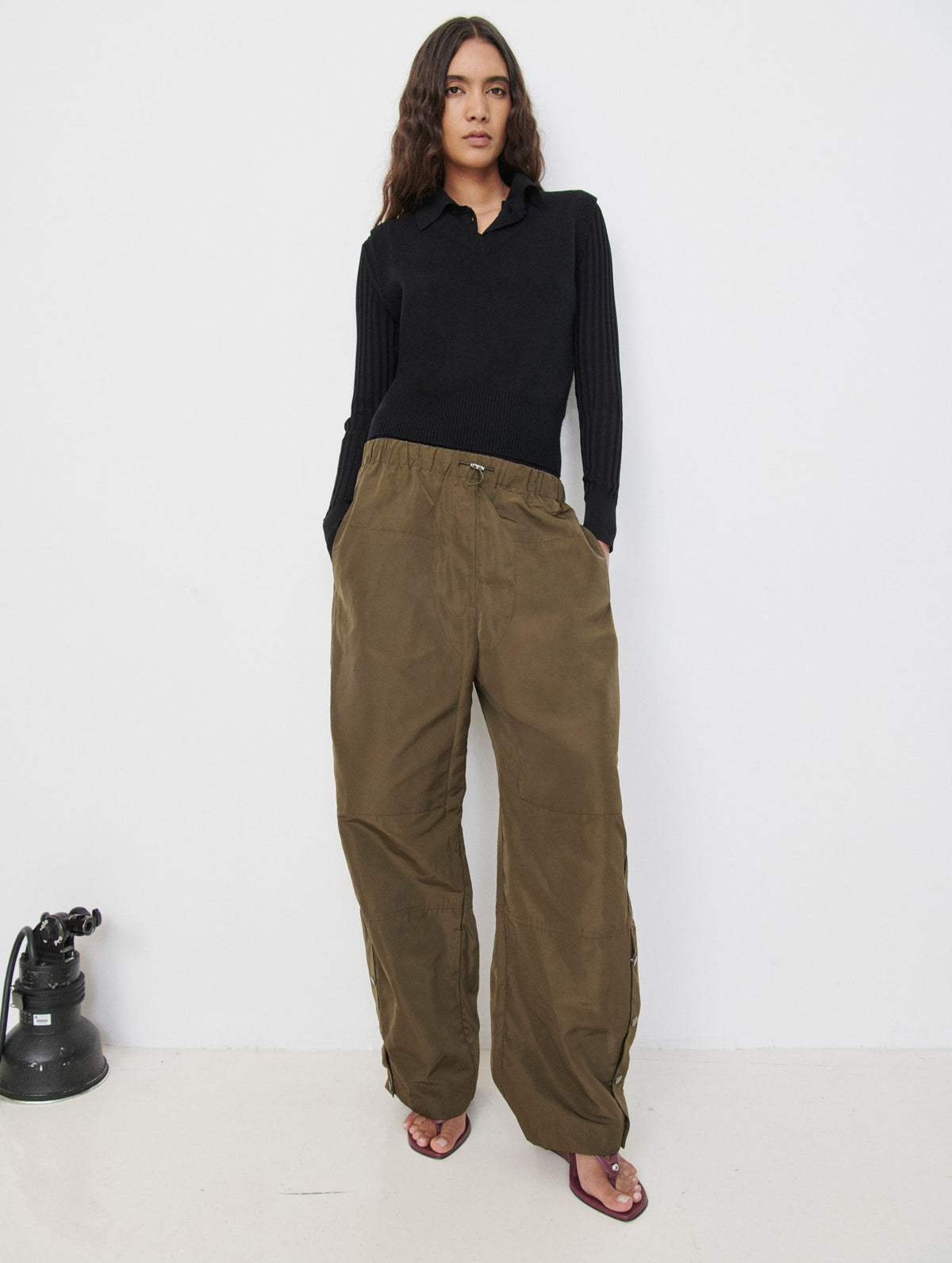 Parachute Pant in Seaweed