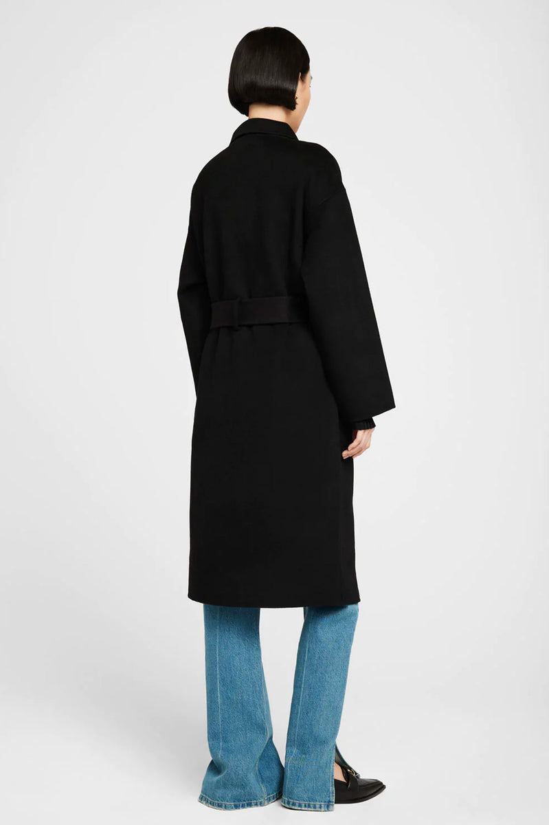 Anine bing clearance dylan coat navy