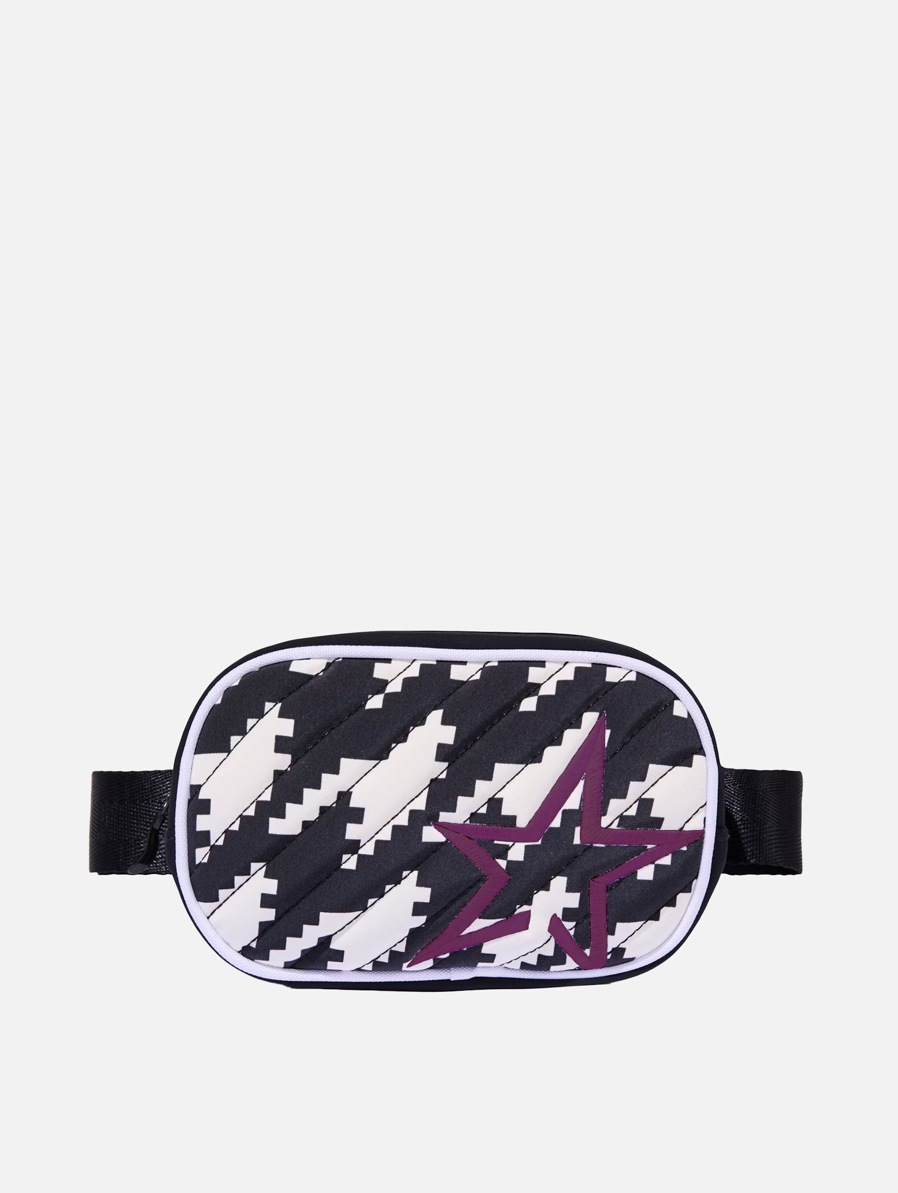 Star Bum Bag in Houndstooth