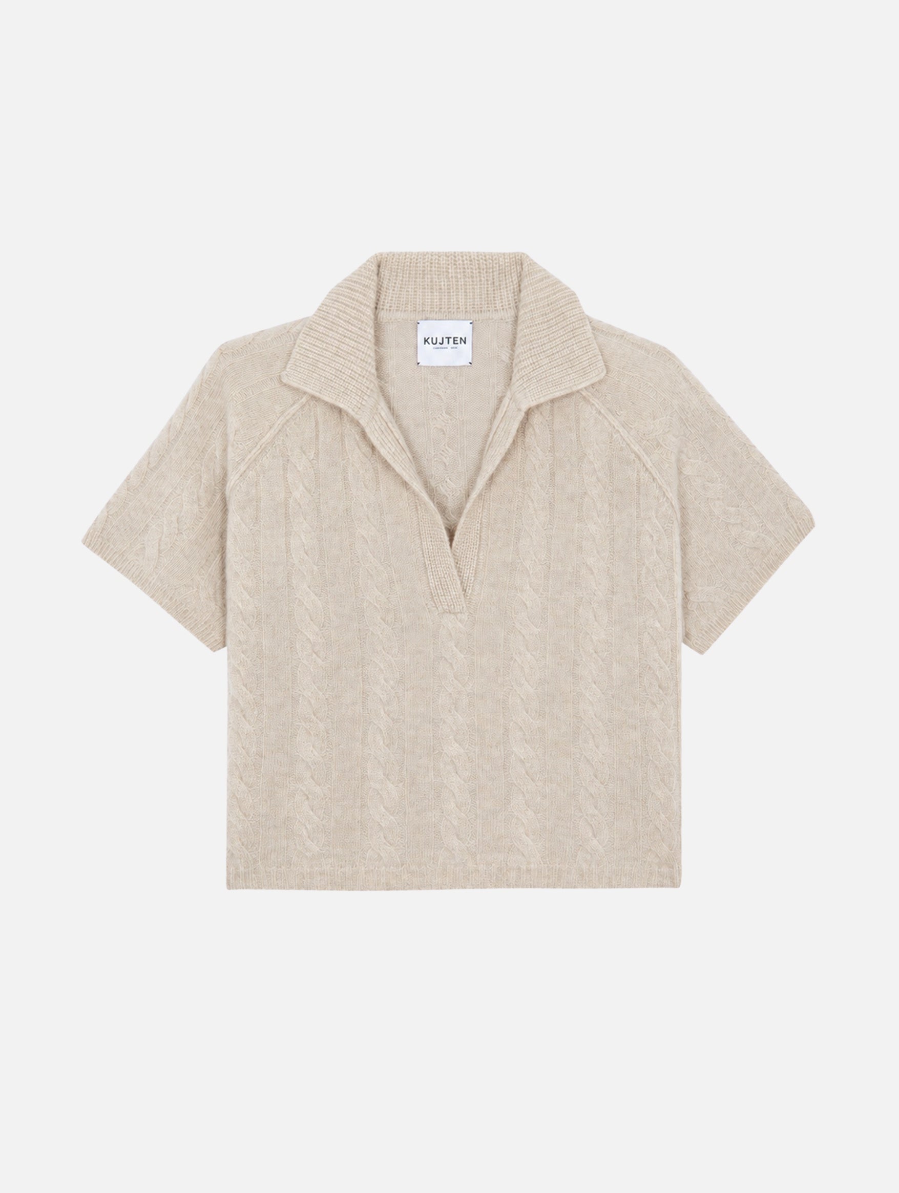 Aenor Cable Polo Sweater in Organic