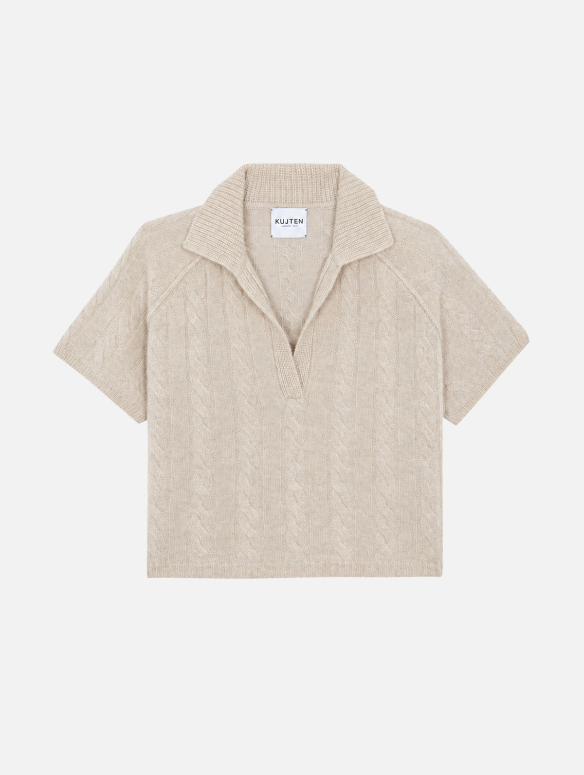 Aenor Cable Polo Sweater in Organic