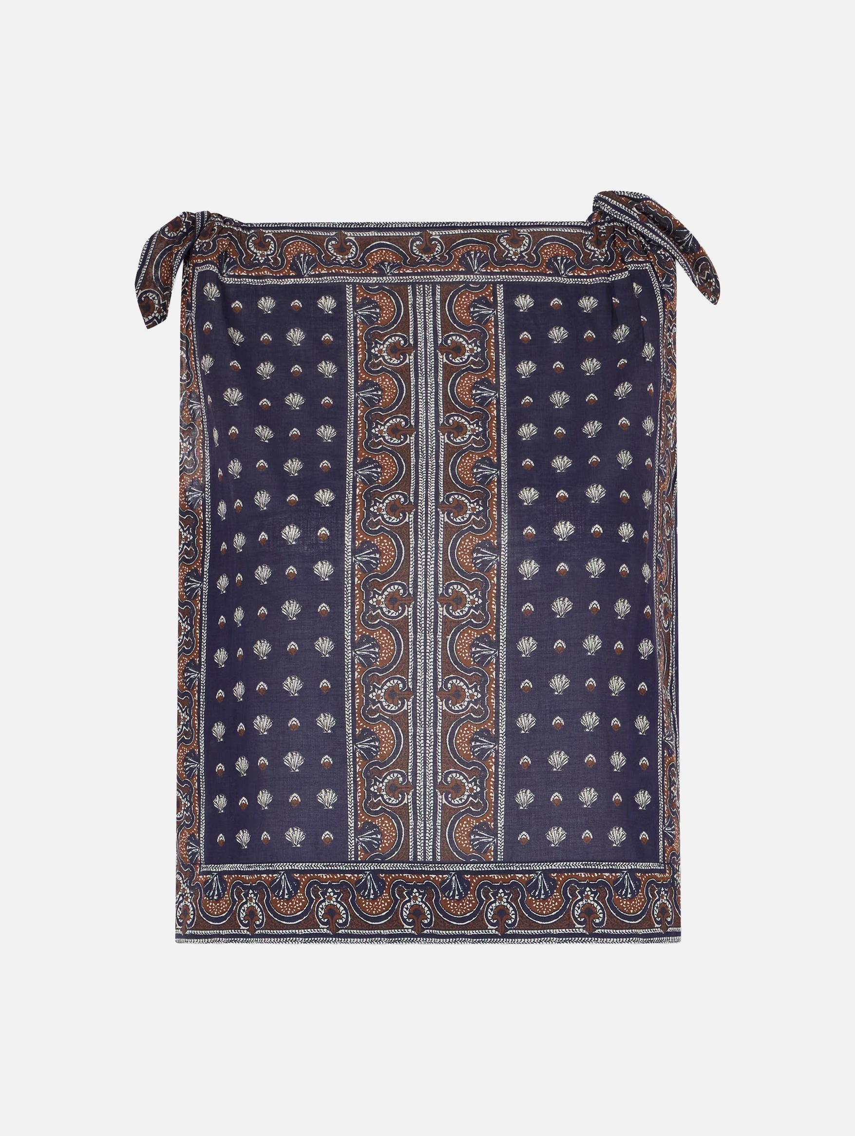 Amalia Top in Bleu Foulard De La Mer