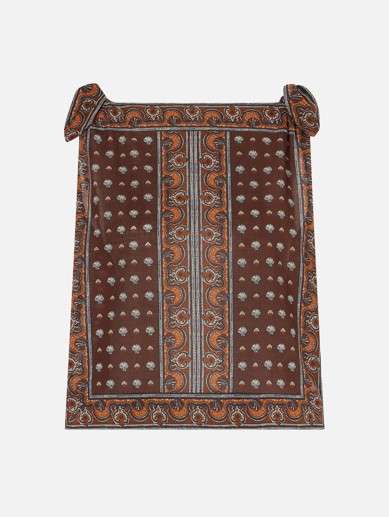 Amalia Top in Terre Foulard De La Mer