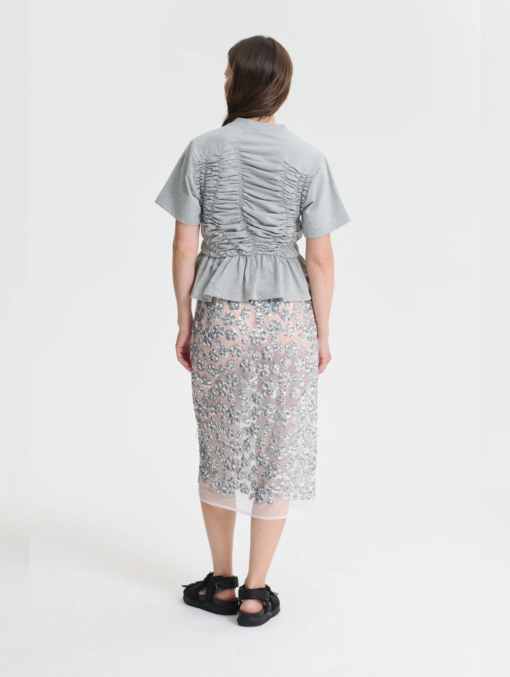 Ace Top in Grey Melange