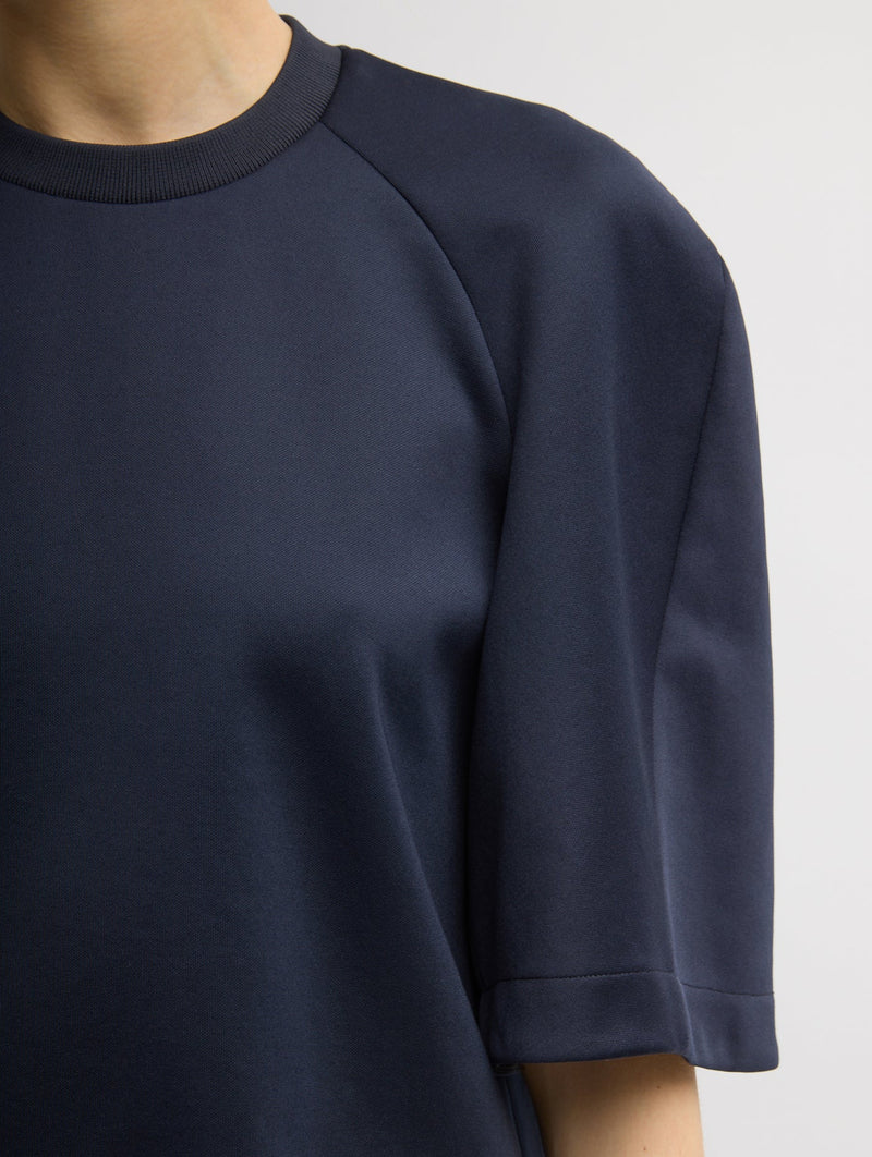Active Knit Raglan Top in Navy