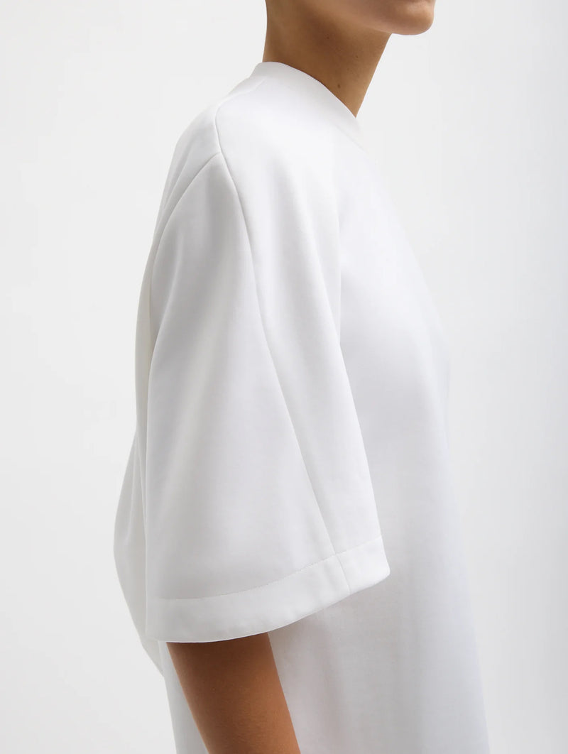 Active Knit Raglan Top in White