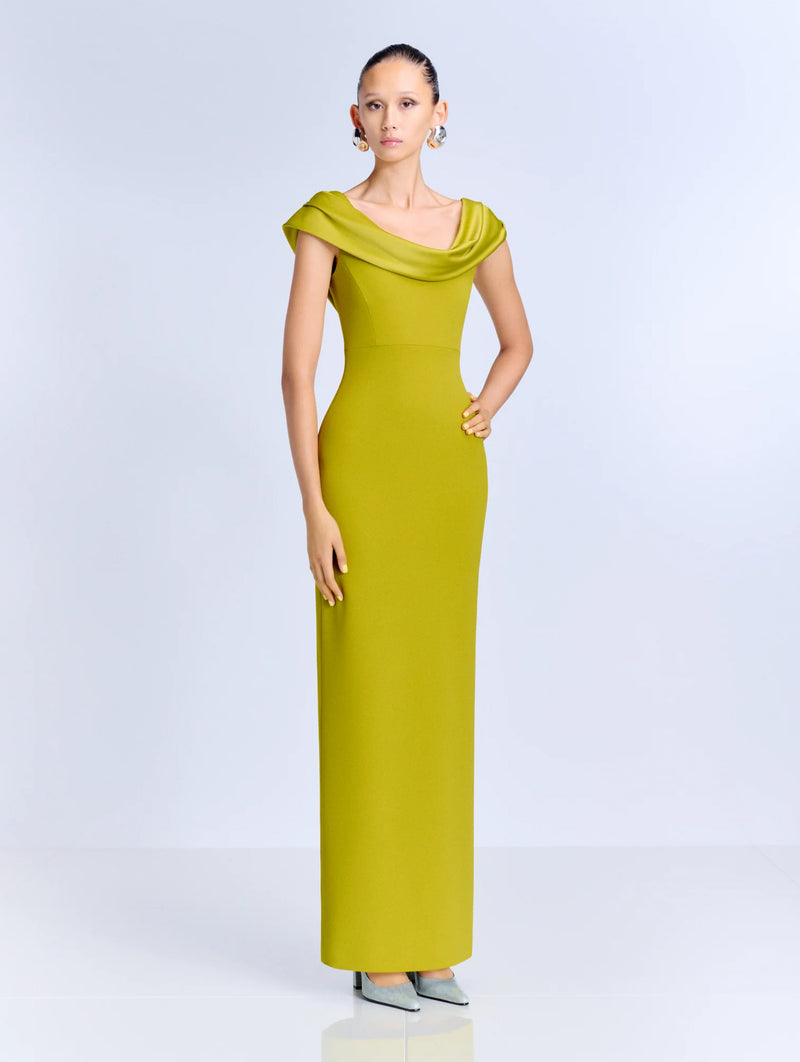Adele Maxi Dress in Chartreuse
