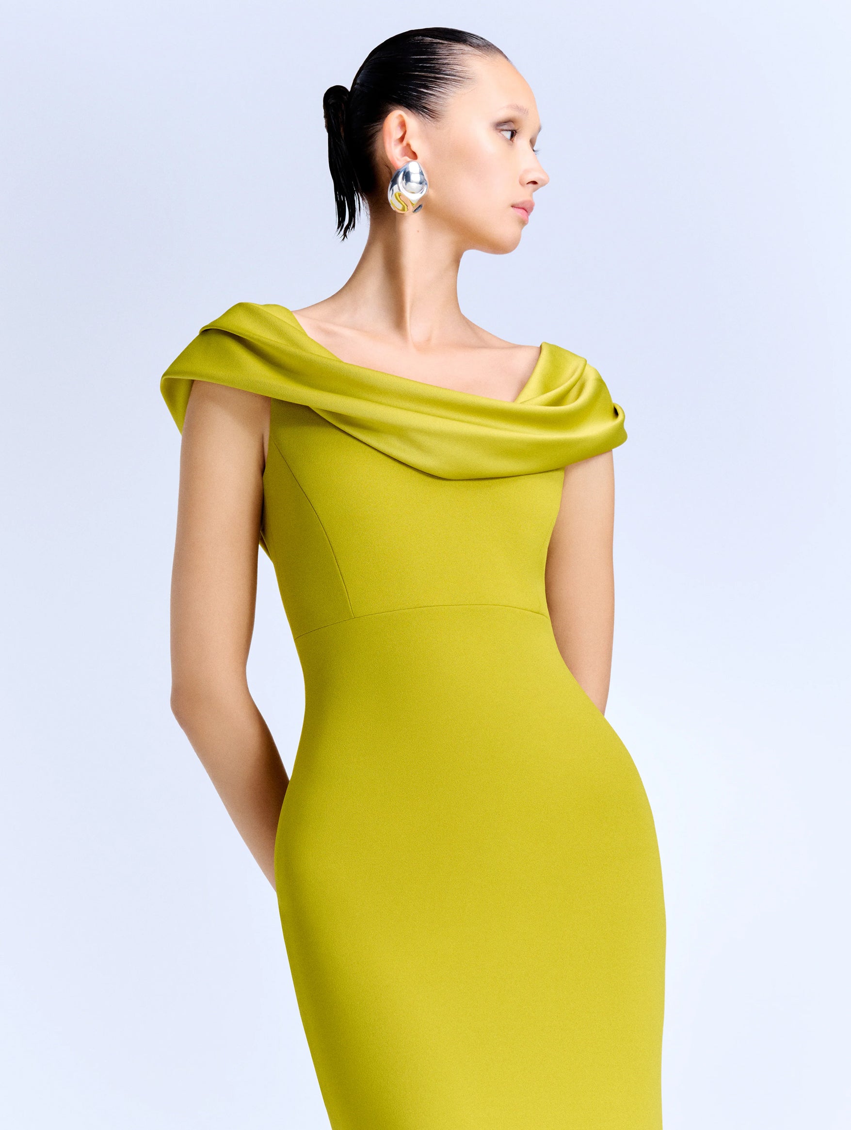 Adele Maxi Dress in Chartreuse