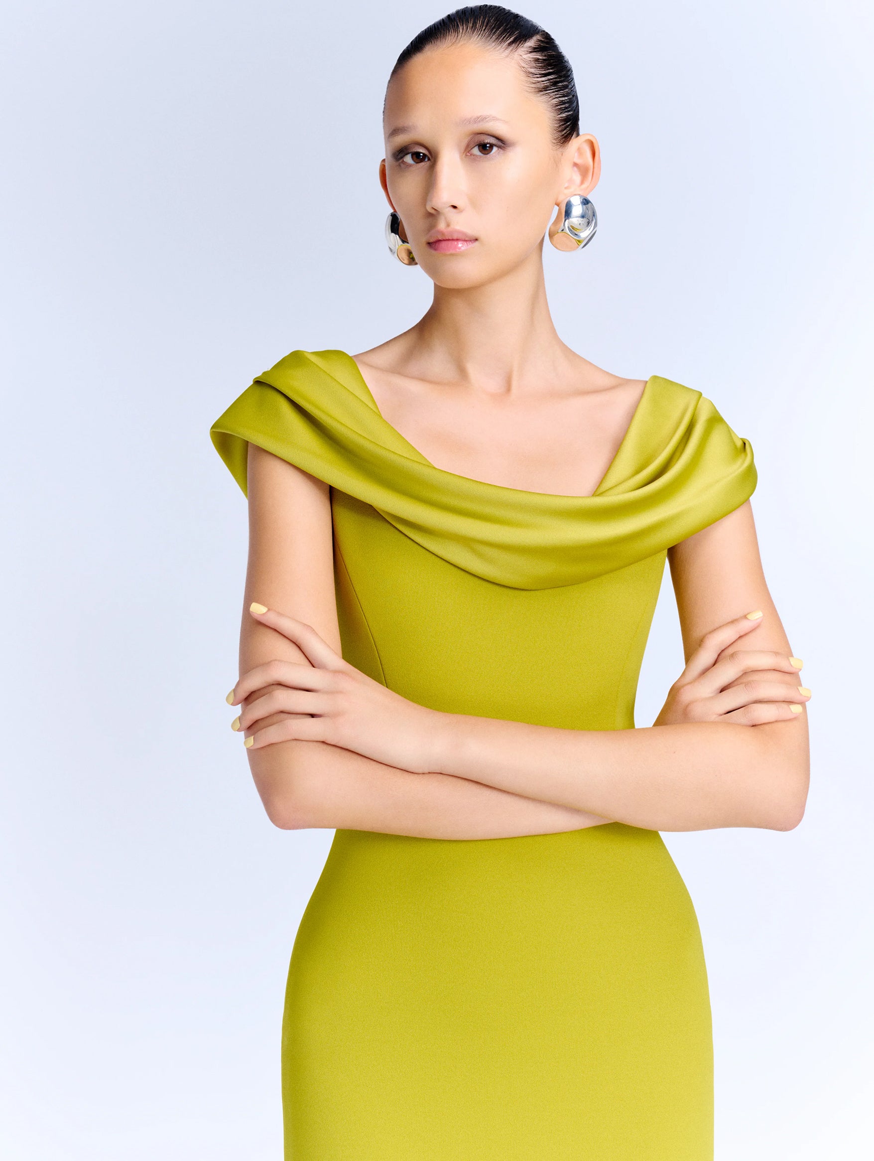 Adele Maxi Dress in Chartreuse