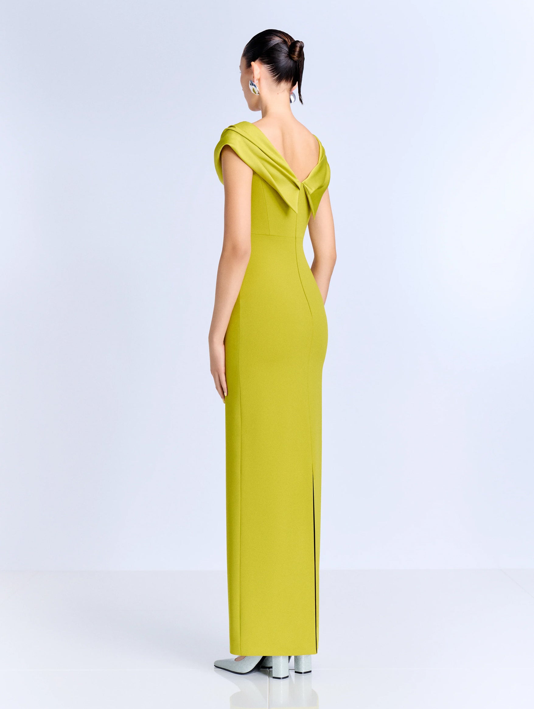 Adele Maxi Dress in Chartreuse