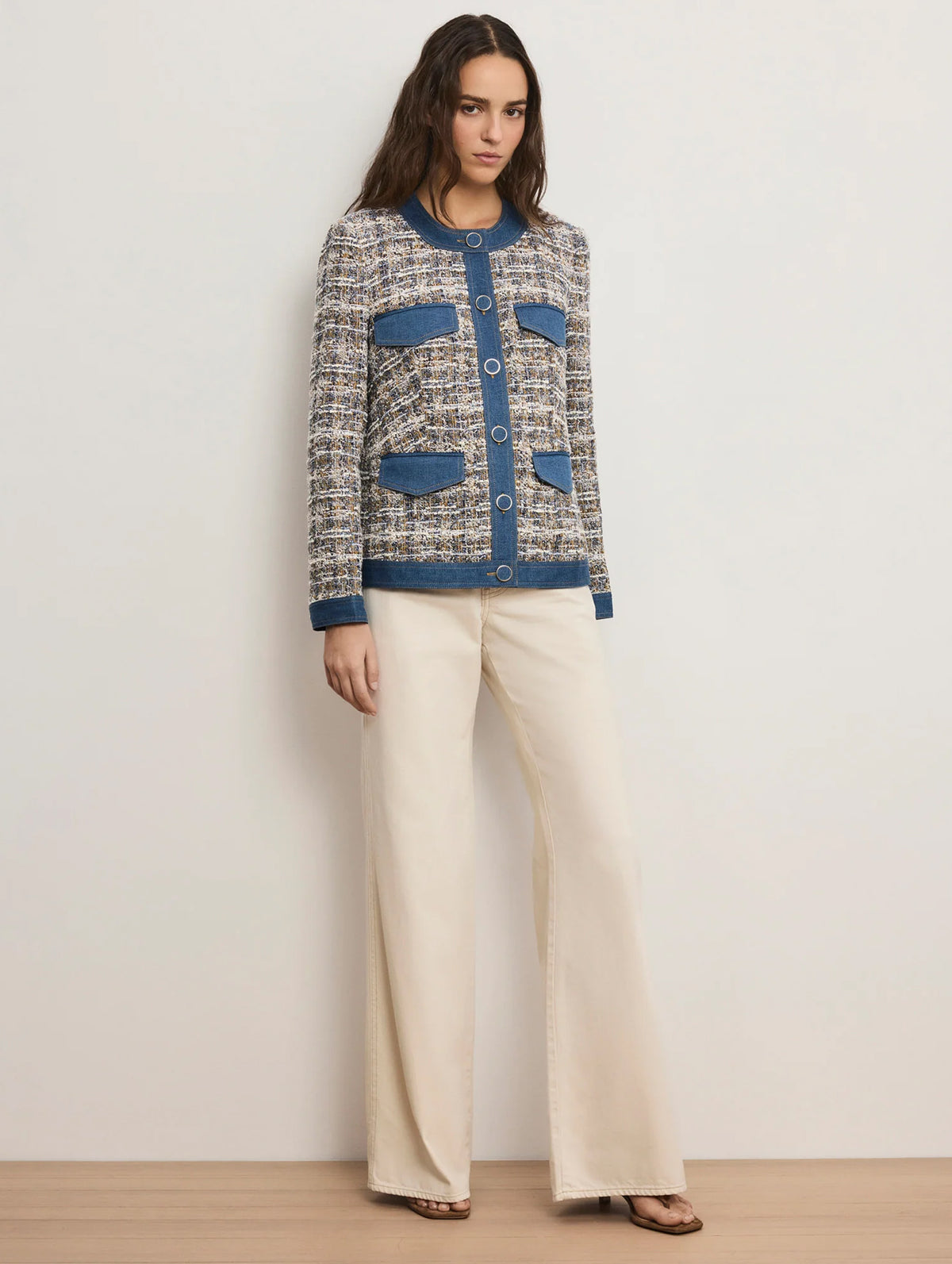 Ainslie Jacket in Navy Multi