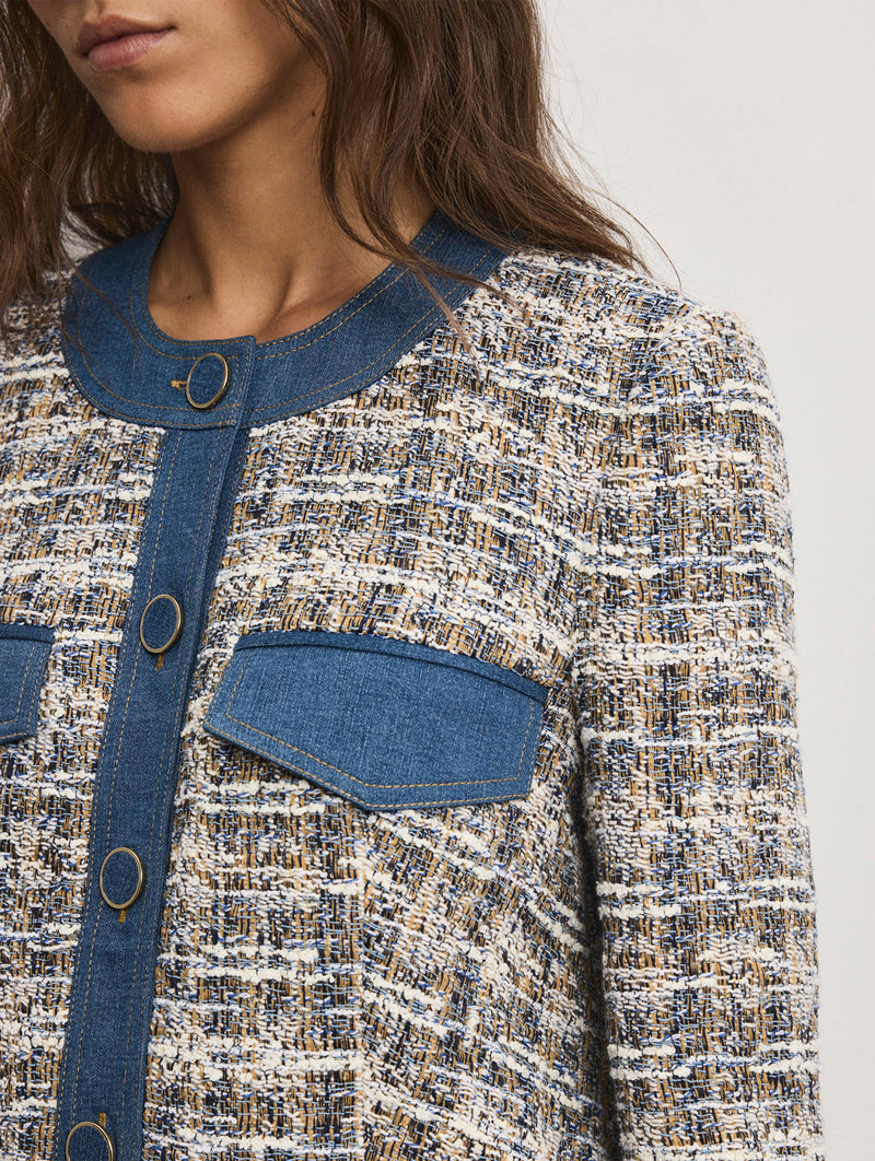 Ainslie Jacket in Navy Multi