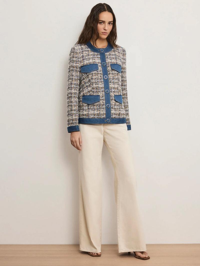 Ainslie Jacket in Navy Multi