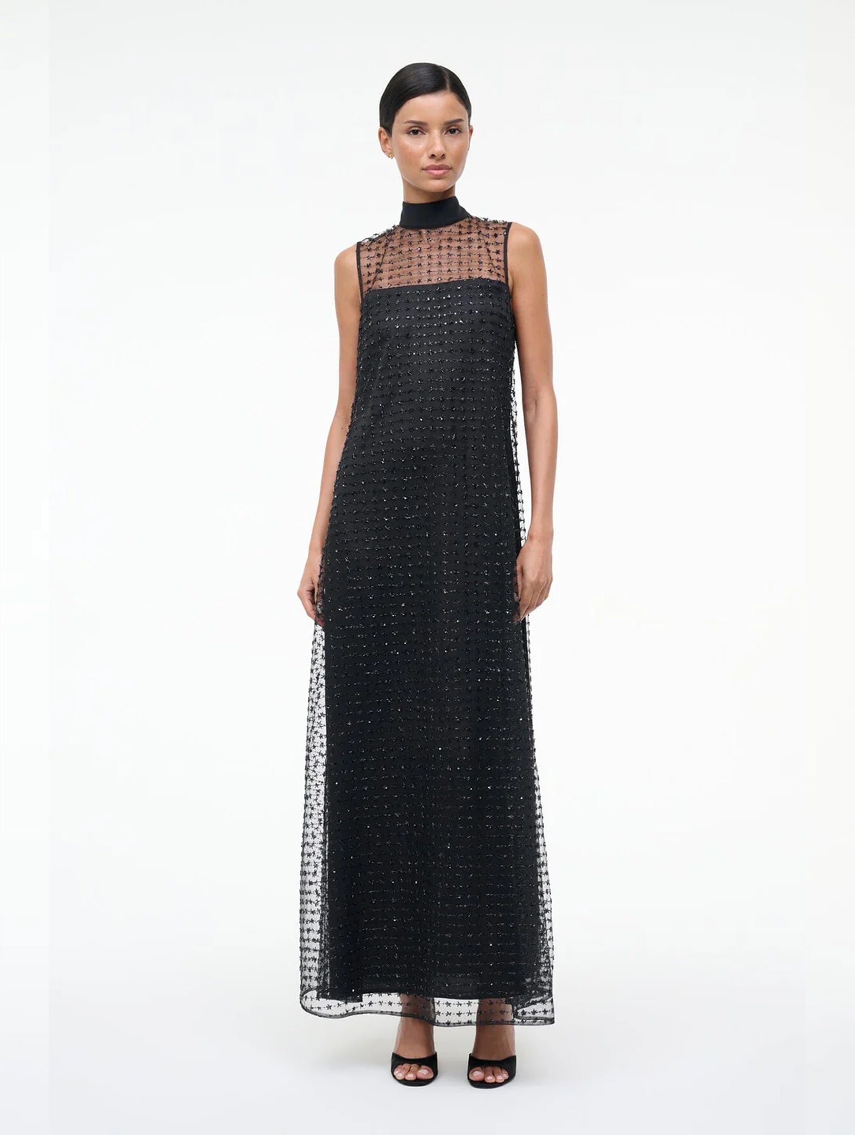 Albee Dress in Stardust Onyx