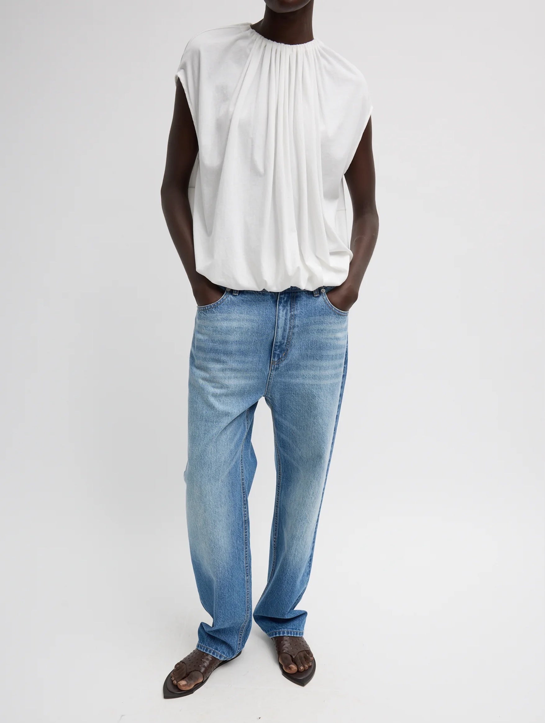 Selvage Denim 5 Pocket Alec Jean in Classic Blue