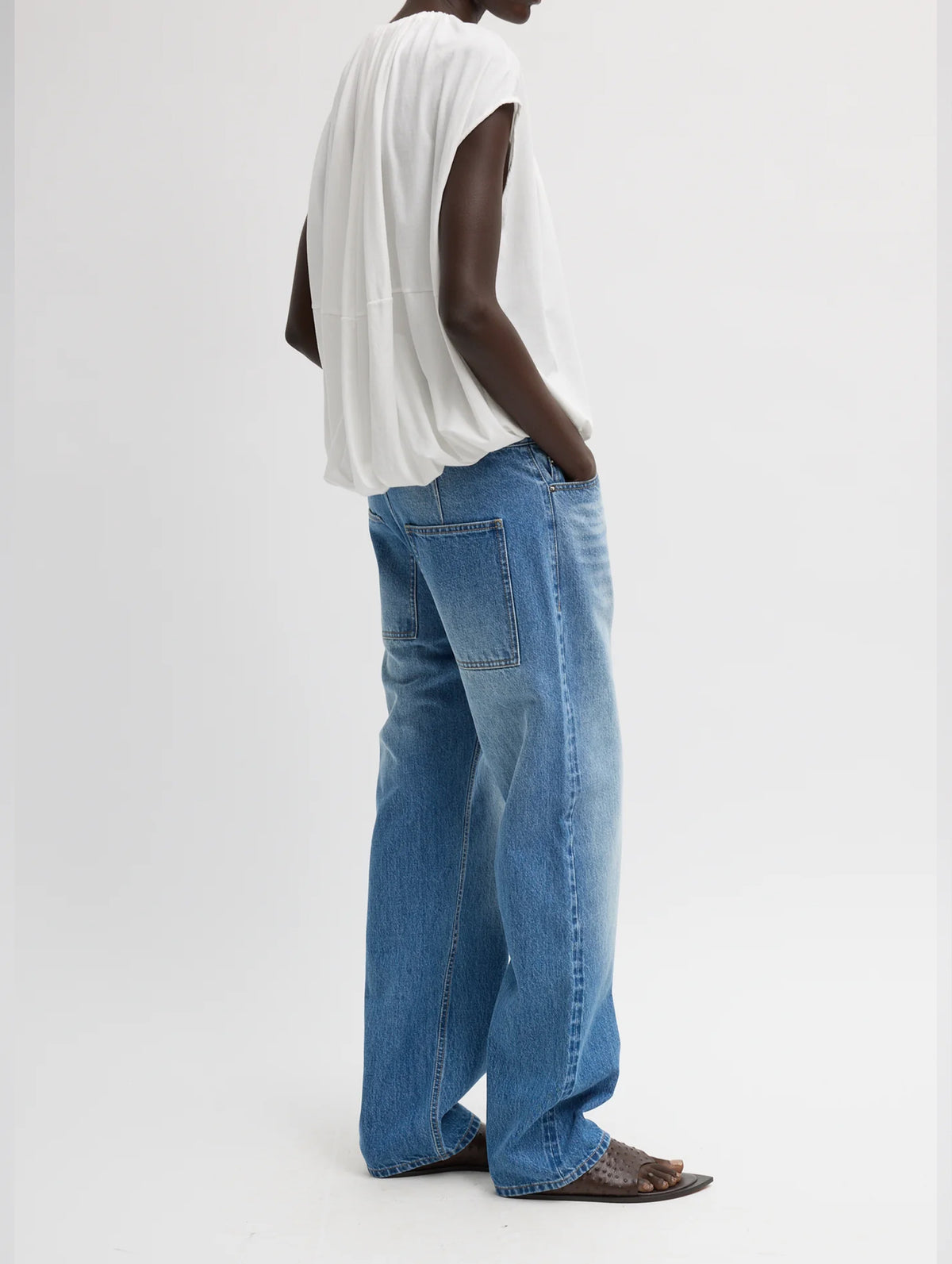 Selvage Denim 5 Pocket Alec Jean in Classic Blue