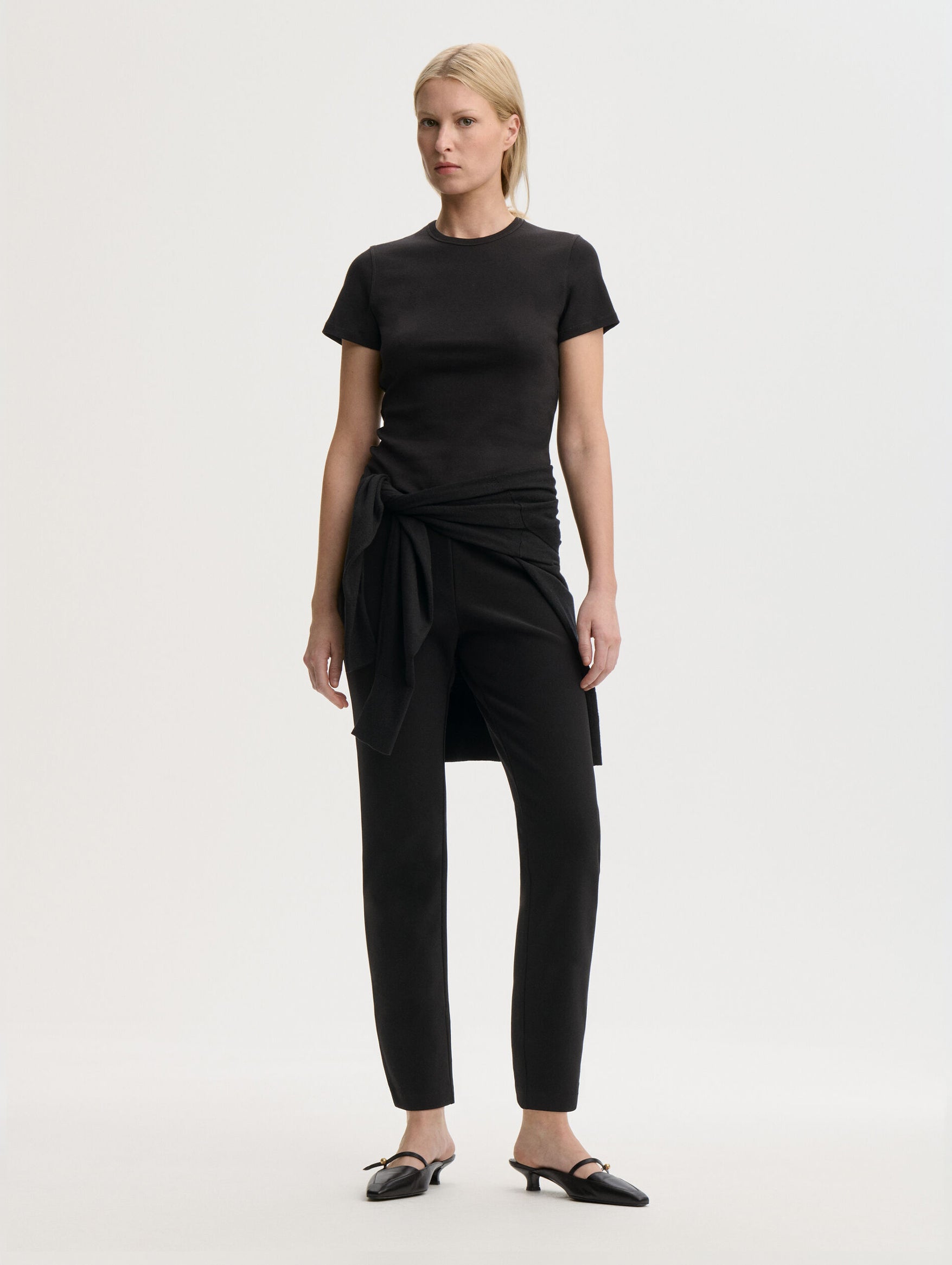 Alicia Organic Cotton T-shirt in Black