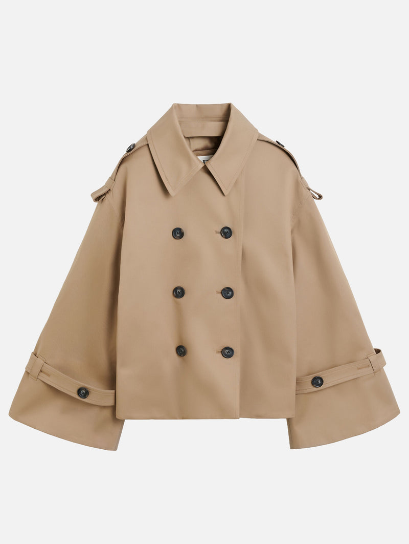 Alisandra Trench Jacket in Fossil