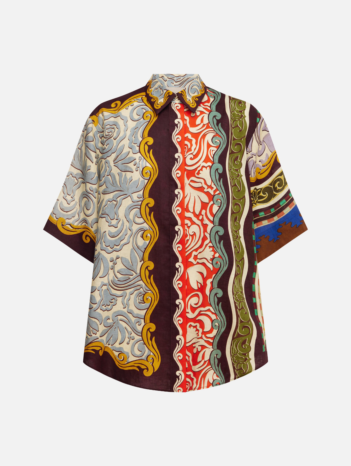 Alita Shirt in Burgundy Multi