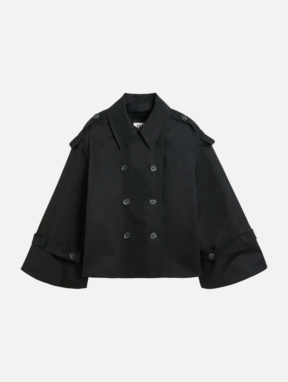 Alisandra Trench Jacket in Black