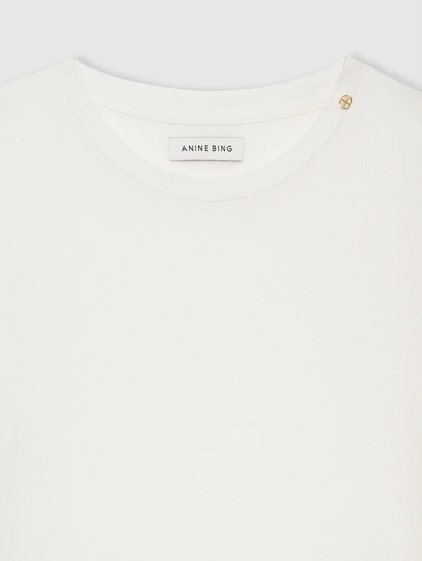 Amani Tee in Off White Cashmere Blend