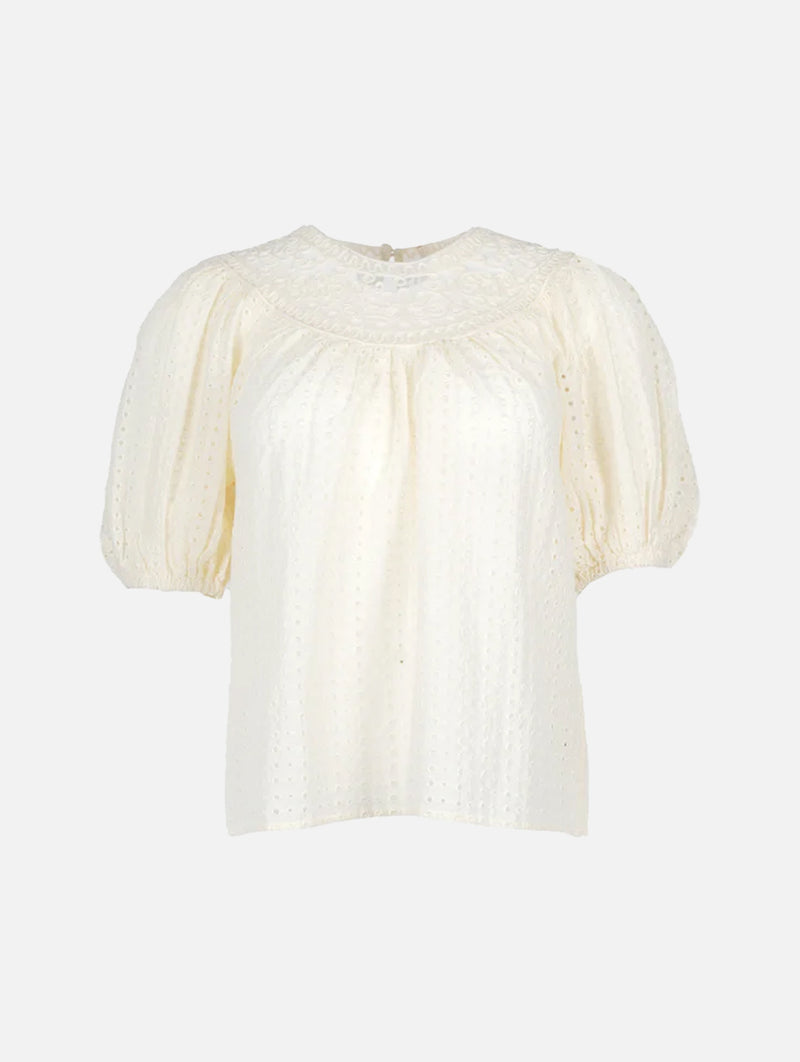 Amina Top in Ivory