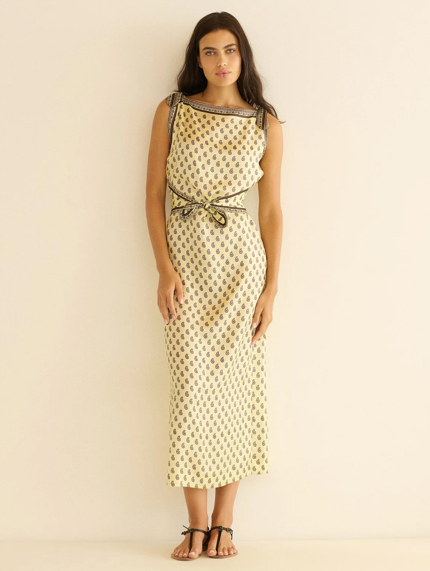 Amorette Dress in Sunlight Taormina Paisley