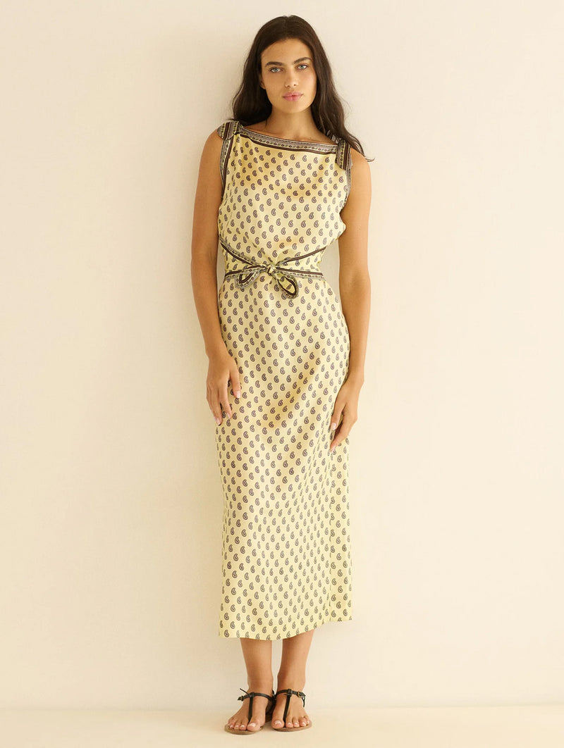 Amorette Dress in Sunlight Taormina Paisley